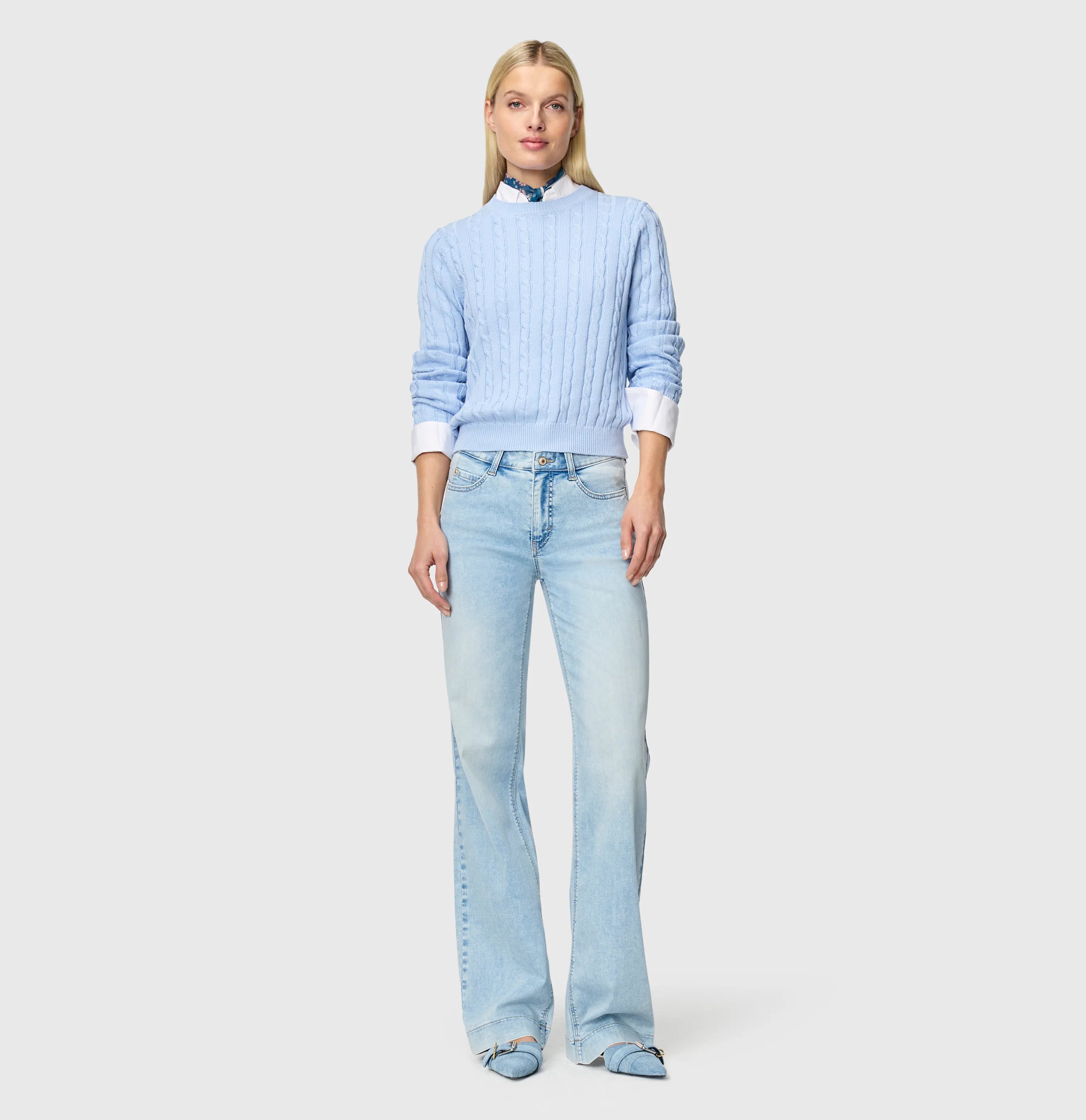 MAC Jeans Dream Wide – Light Azure Blue