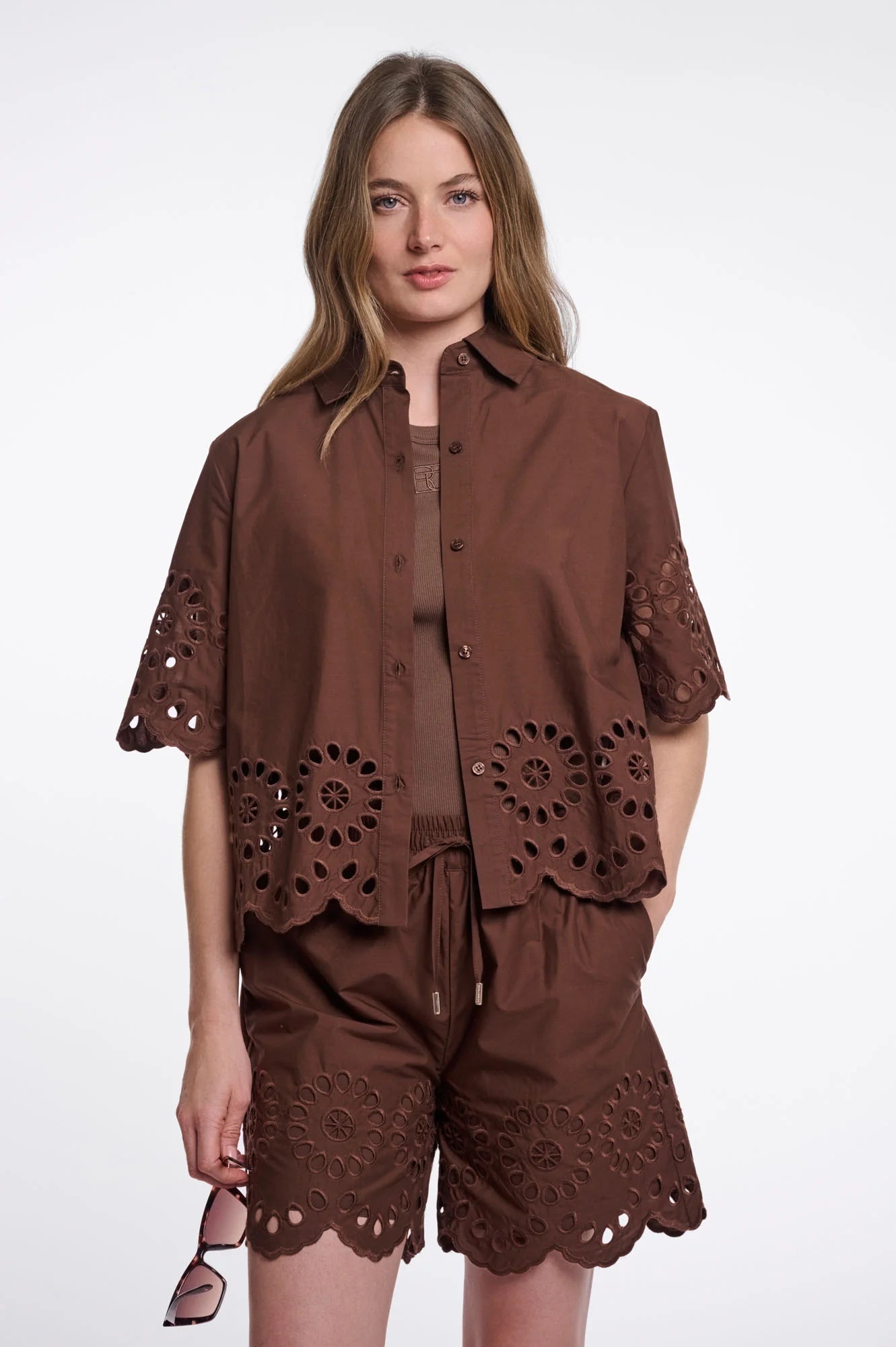 Rino & Pelle Kaate Blouse Dark Brown