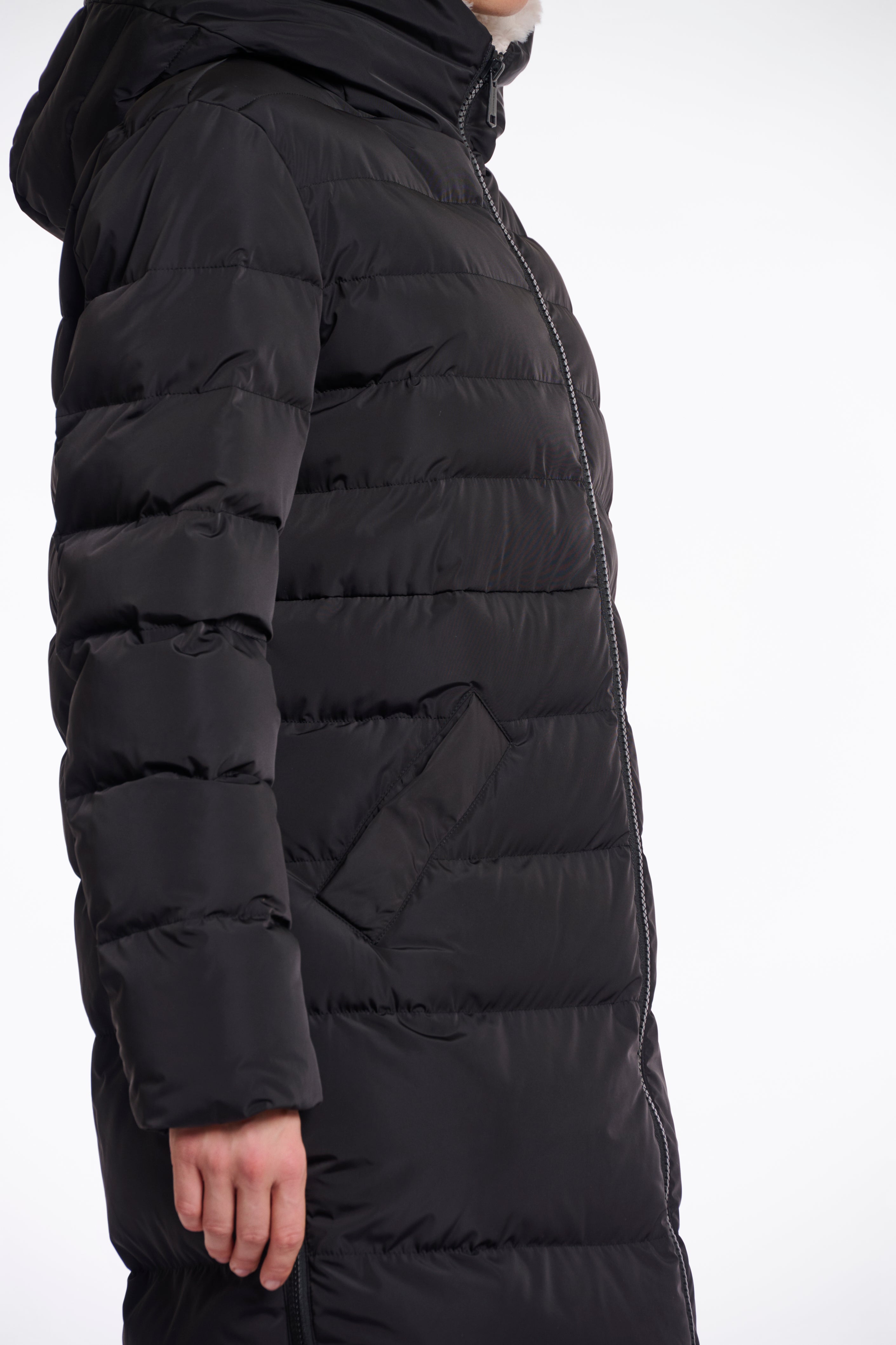 Rino & Pelle Keilafur jas zwart