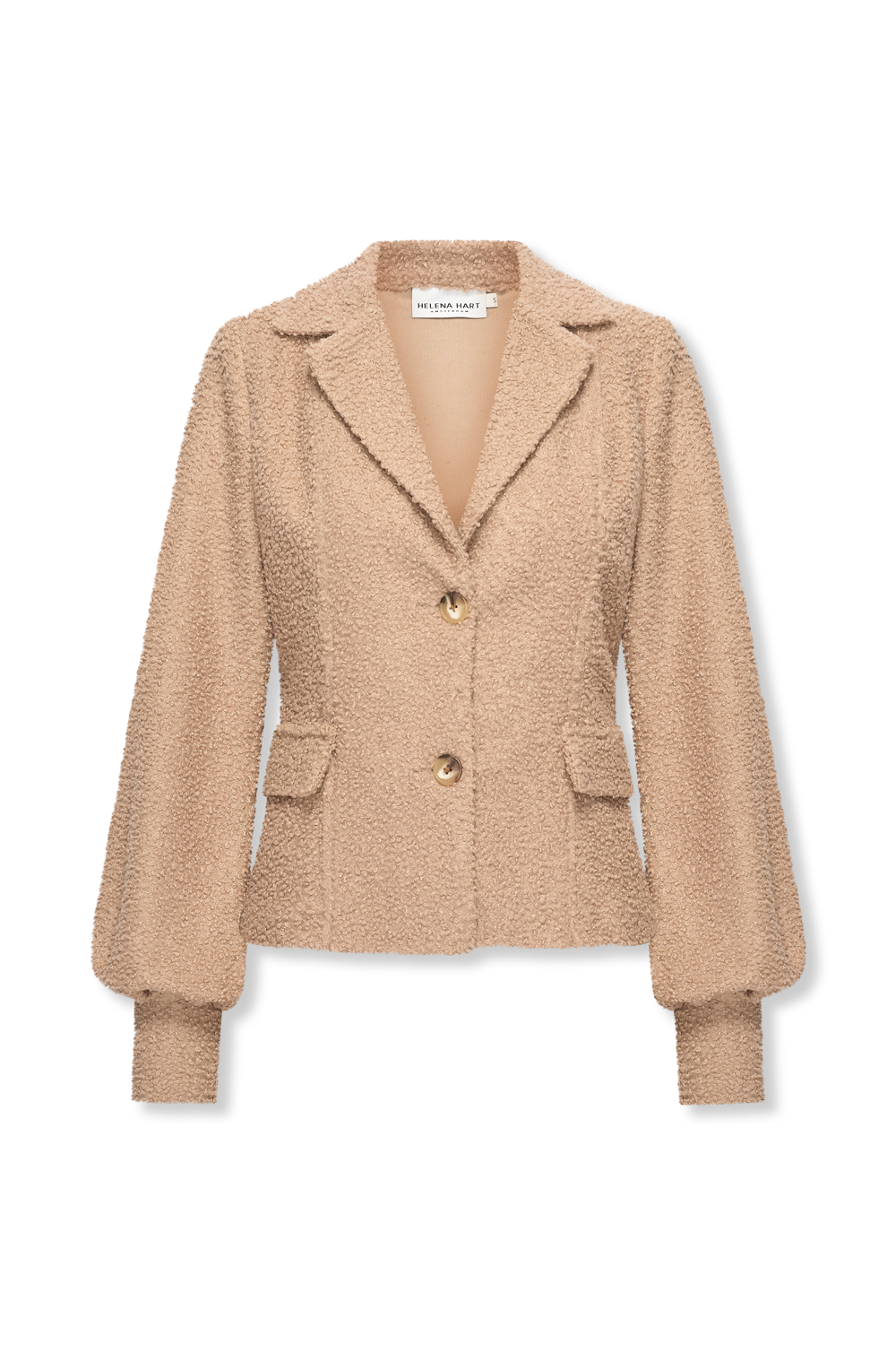 Helena Hart blazer Lorie Frotté camel