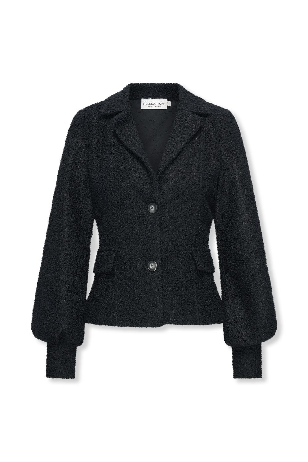 Helena Hart blazer Lorie Frotté zwart