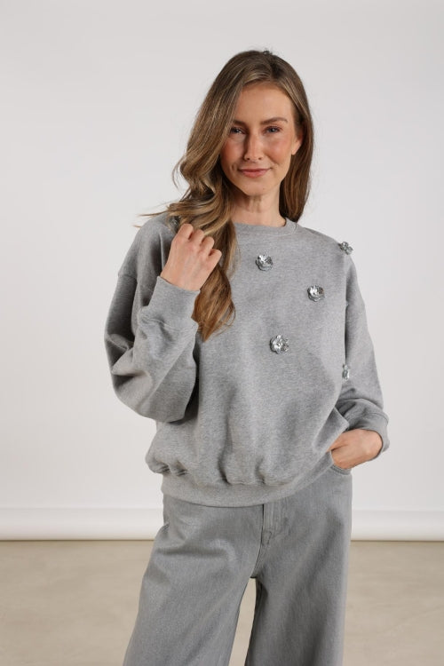 Nukus Beatriz pullover grijs