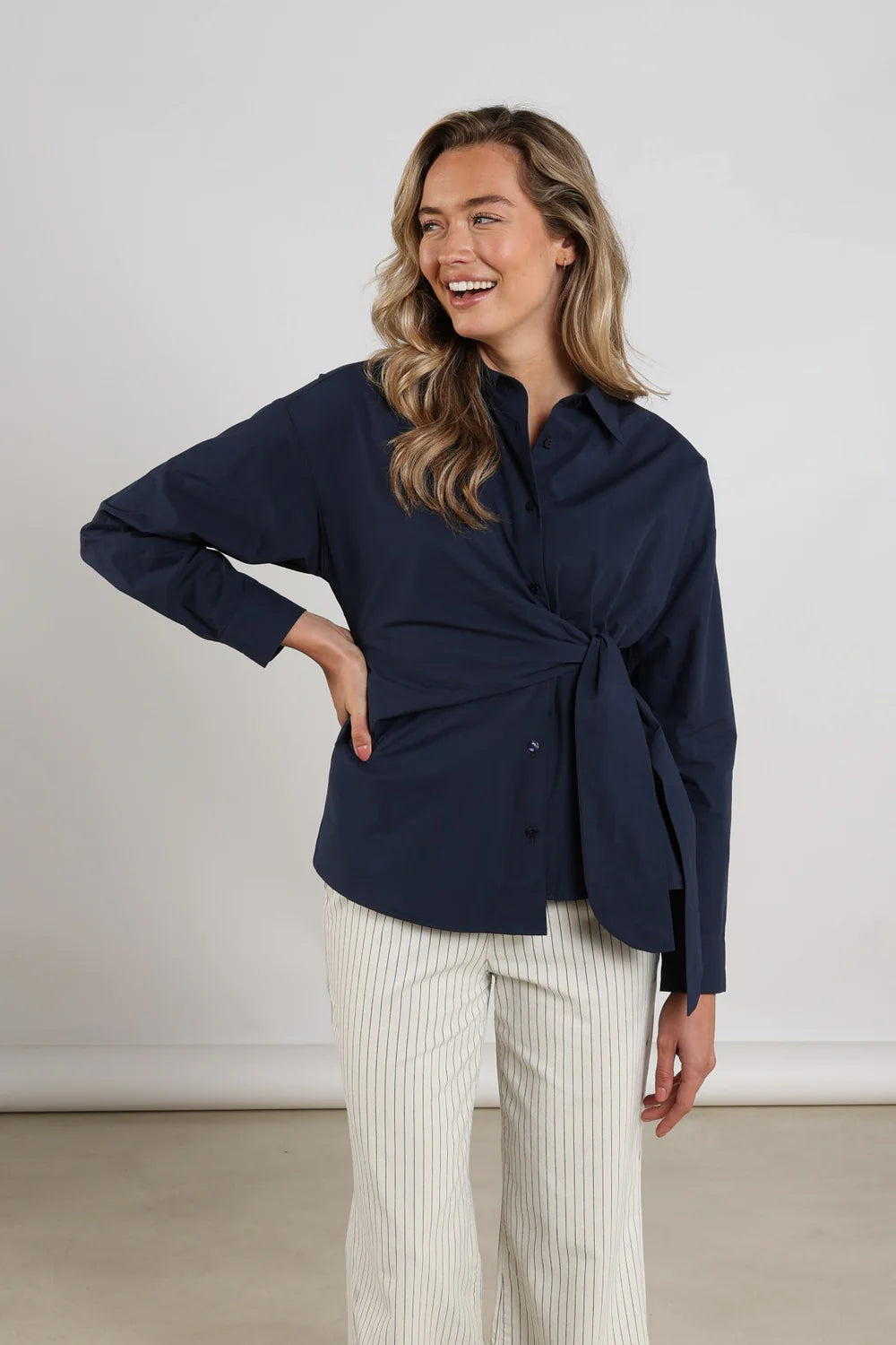Nukus Aneta Top LS navy
