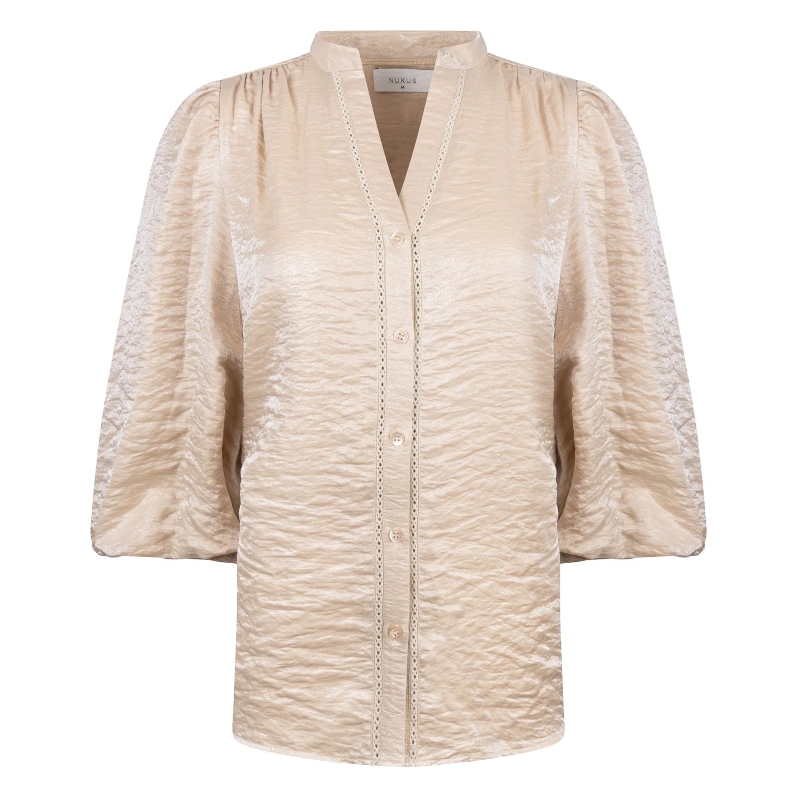 Nukus Rosie Blouse Shiny Sand