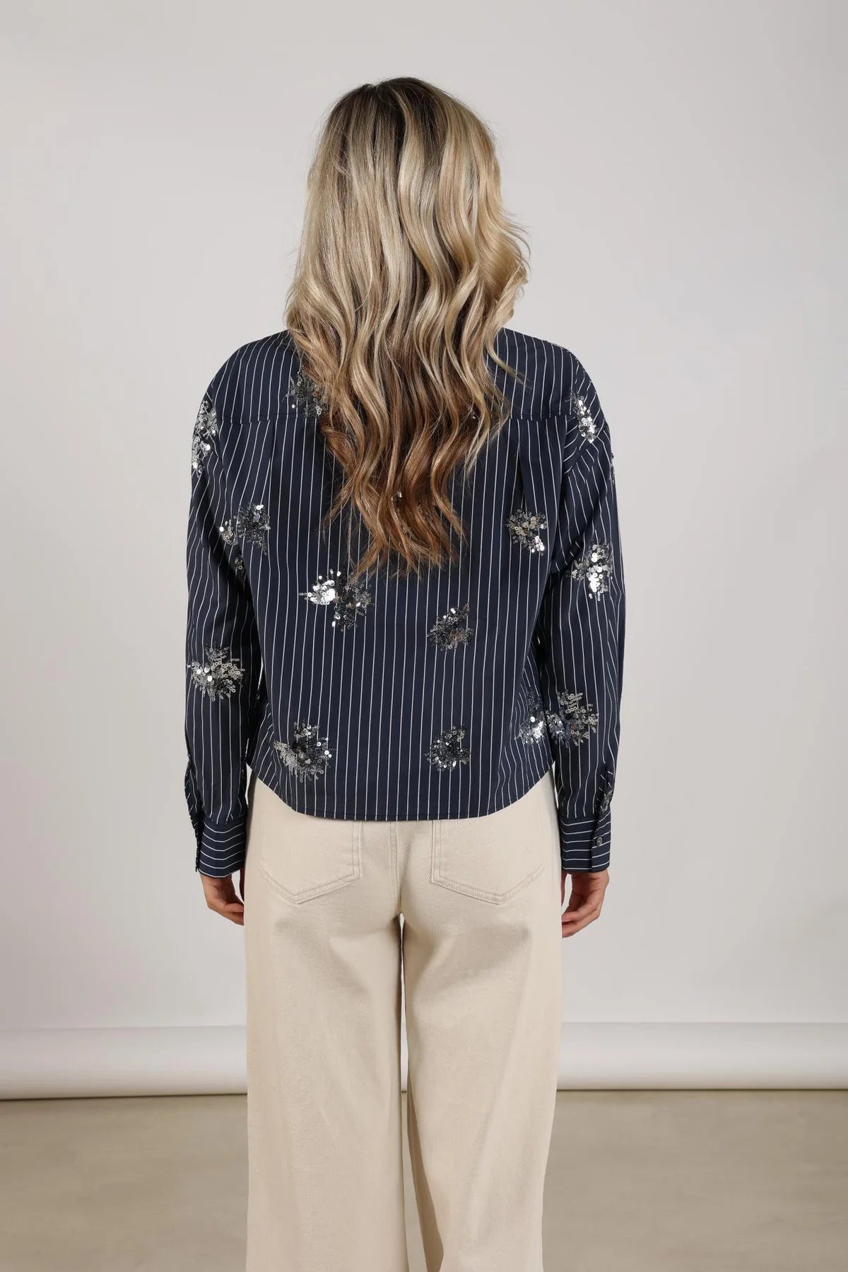 Nukus Tessa Blouse Paillet Navy