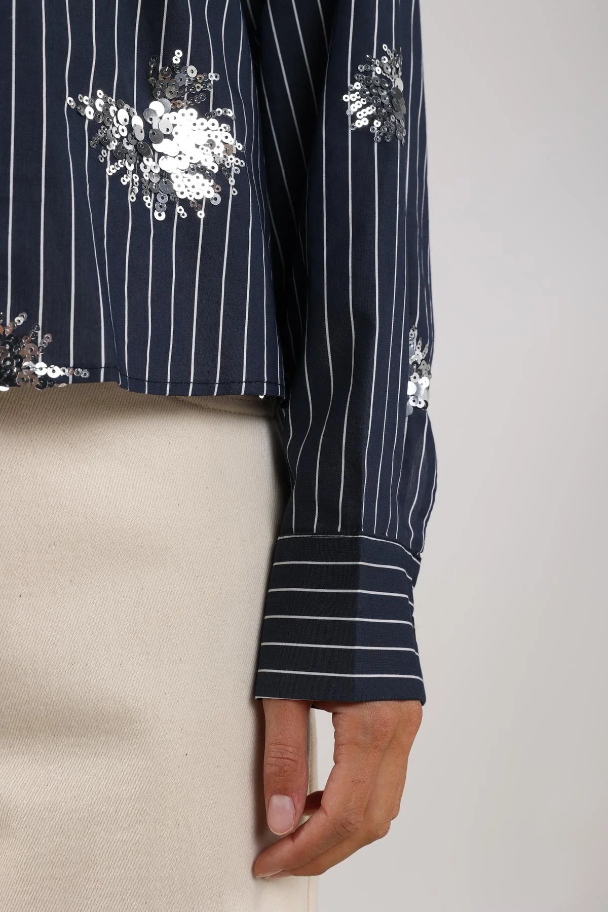 Nukus Tessa Blouse Paillet Navy