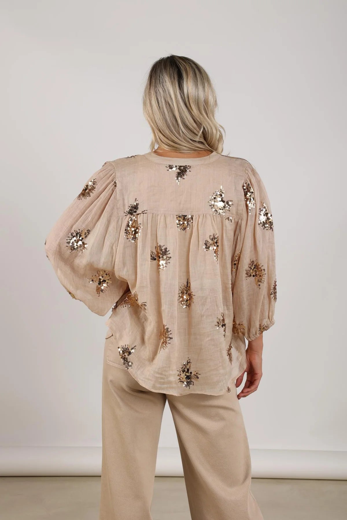 Nukus Lynn Blouse Sand/Gold
