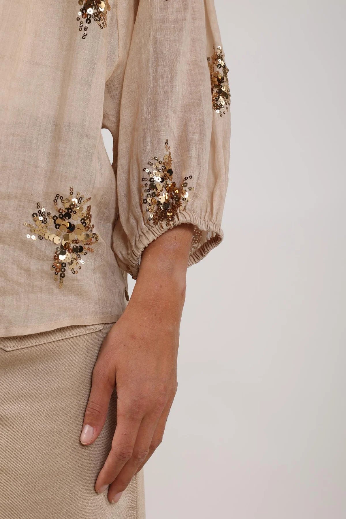 Nukus Lynn Blouse Sand/Gold