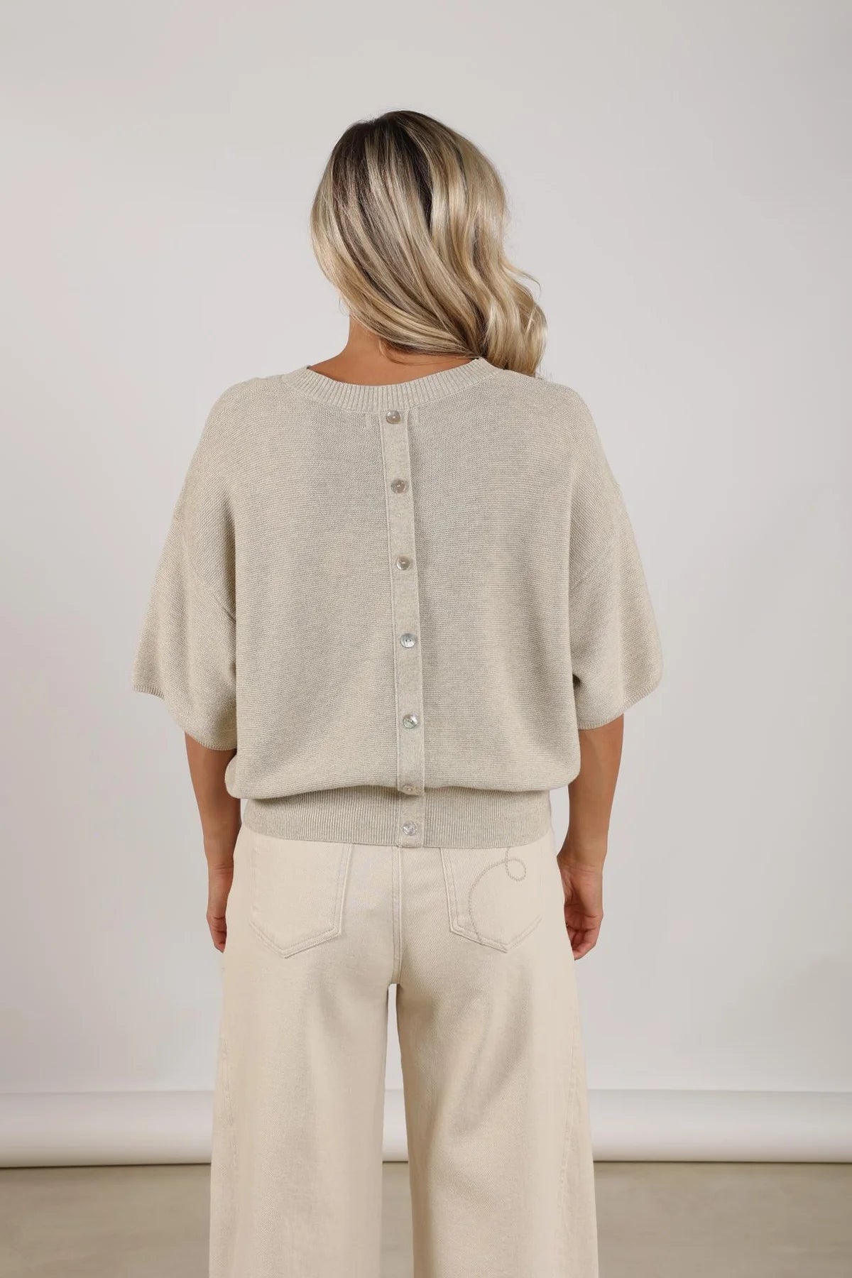 Nukus Winnie Pullover Lurex Sand
