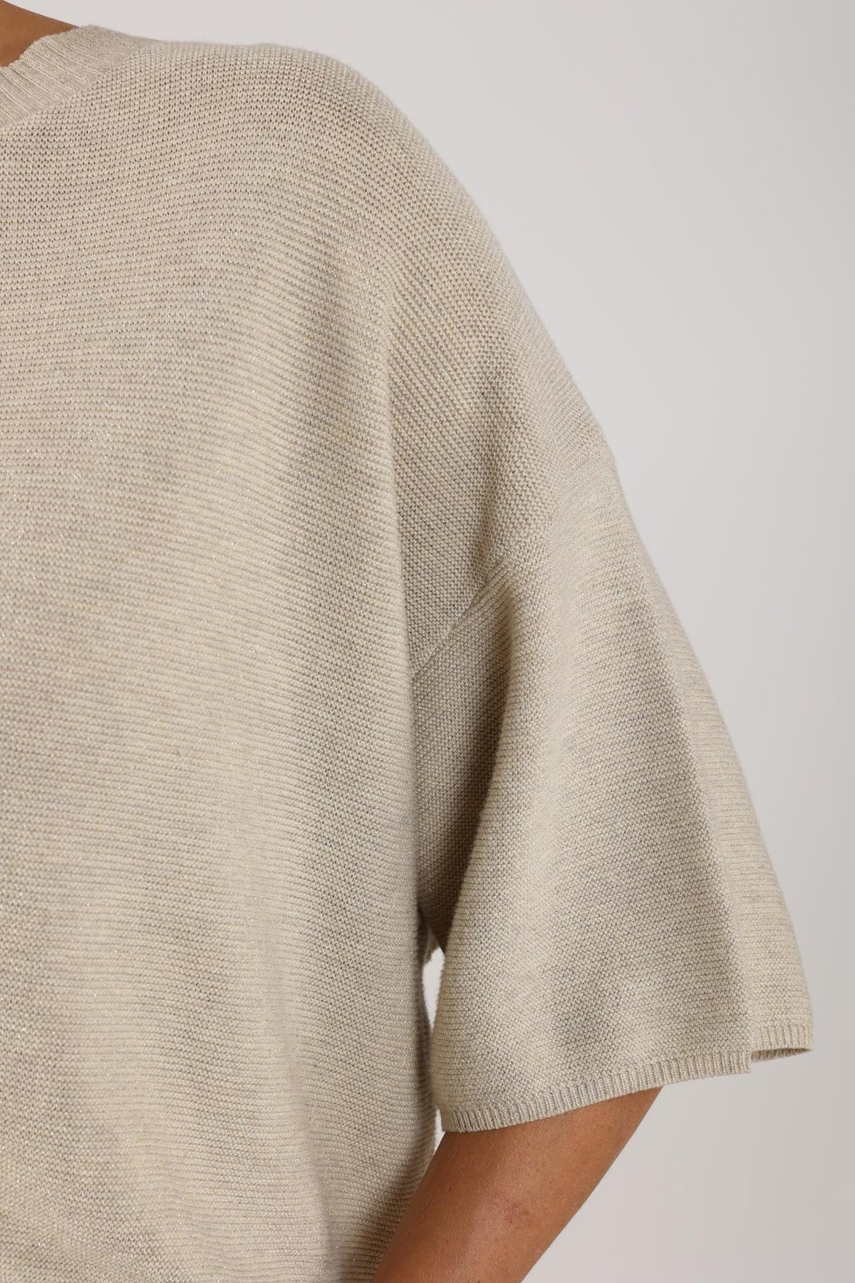Nukus Winnie Pullover Lurex Sand