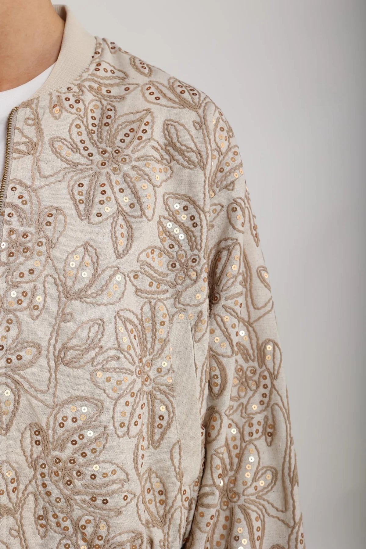 Nukus Ginny Bomber Paillet Sand