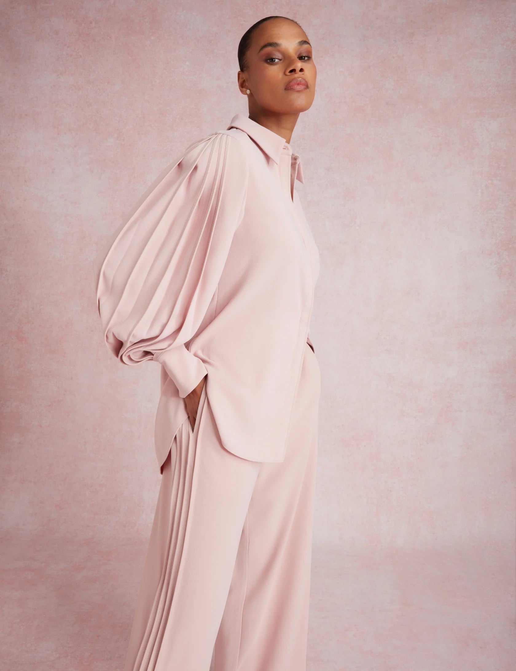 Ted Baker Miriti Shirt Dusky Pink