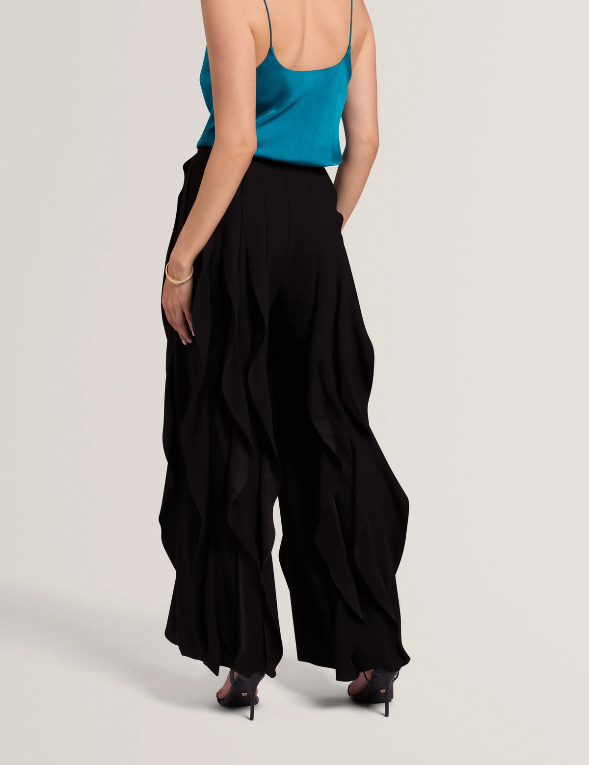 Ted Baker Caelfa Ruffle Detail Trouser Black