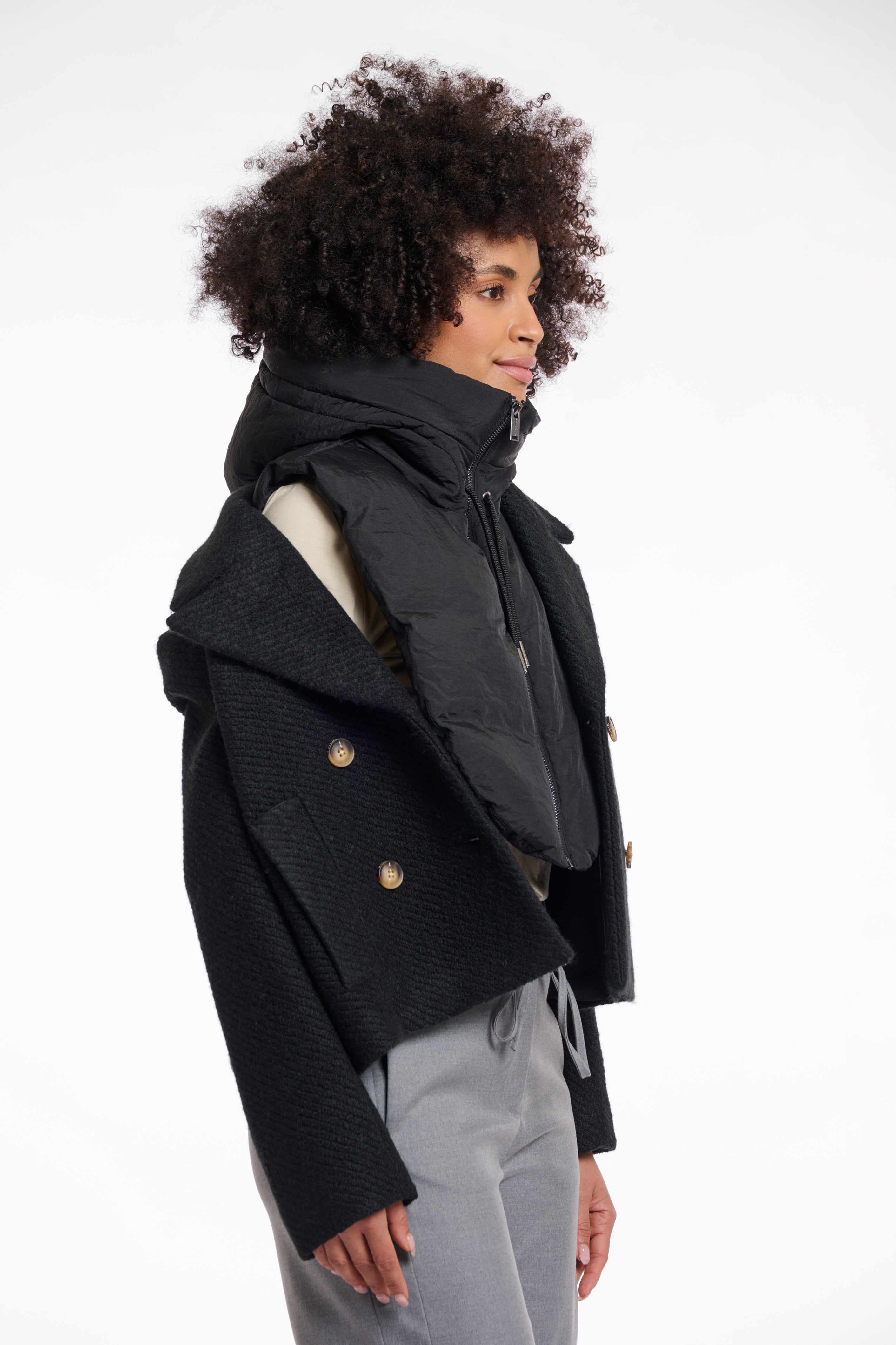 Rino & Pelle Tabita capuchon zwart