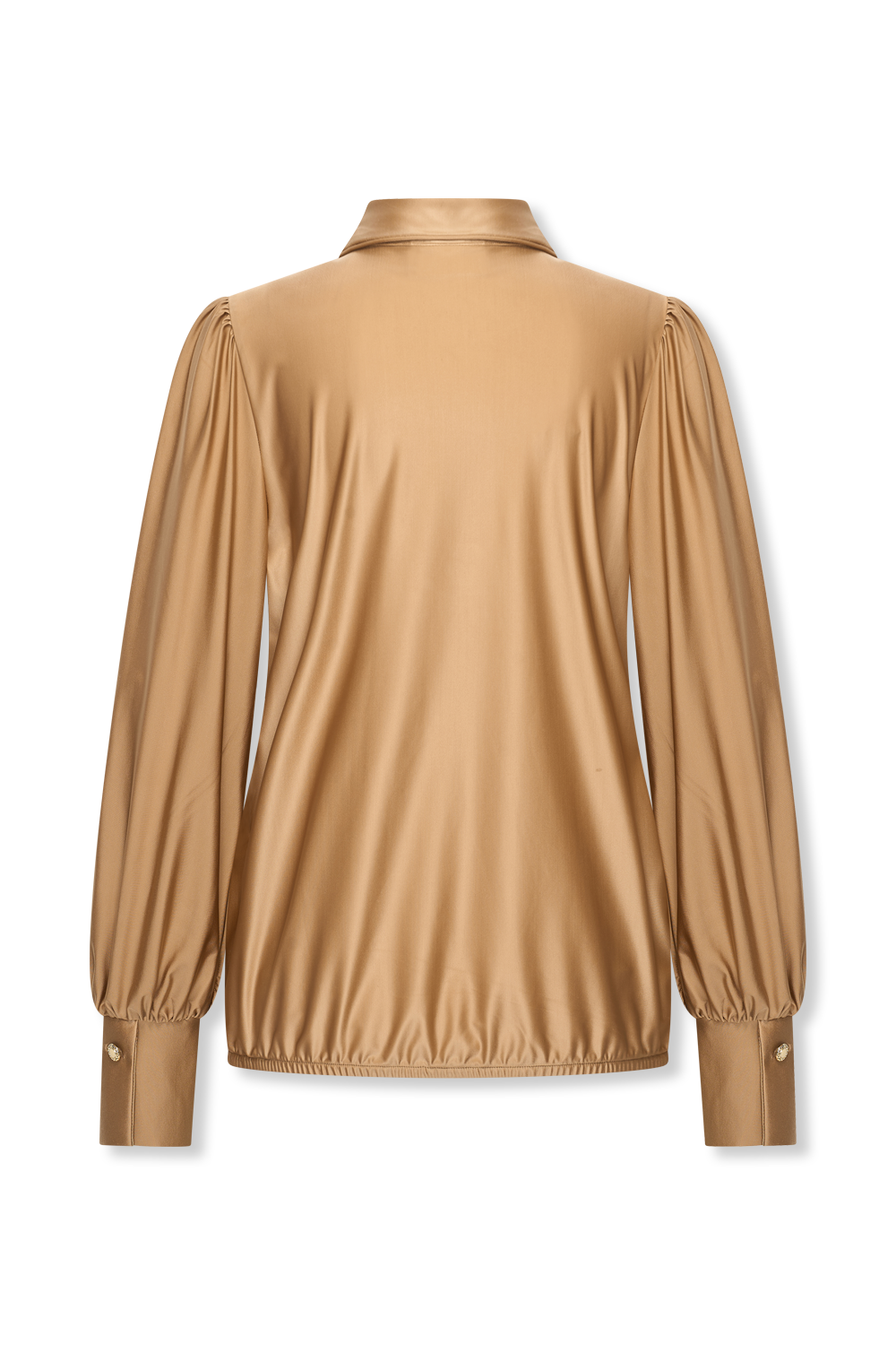 Helena Hart top Seda glans camel