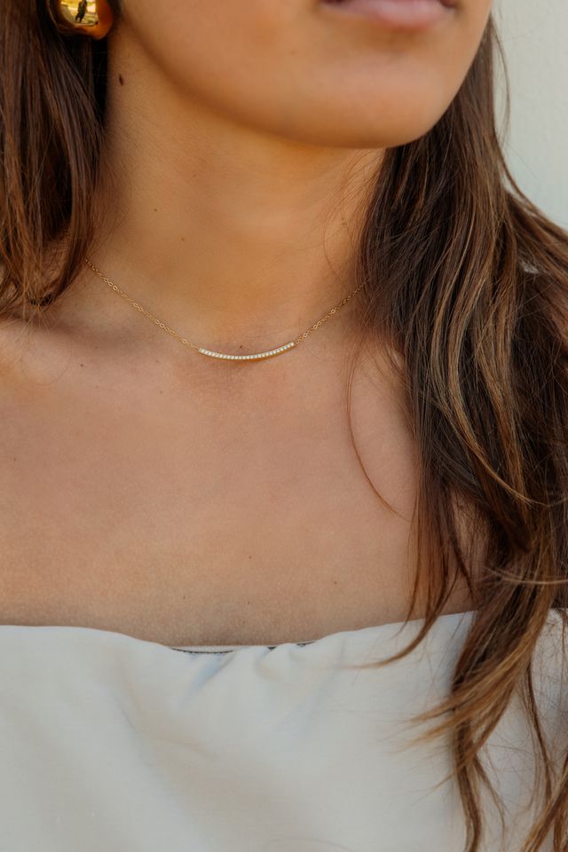 Rose & Camellia – Diamond Row Necklace