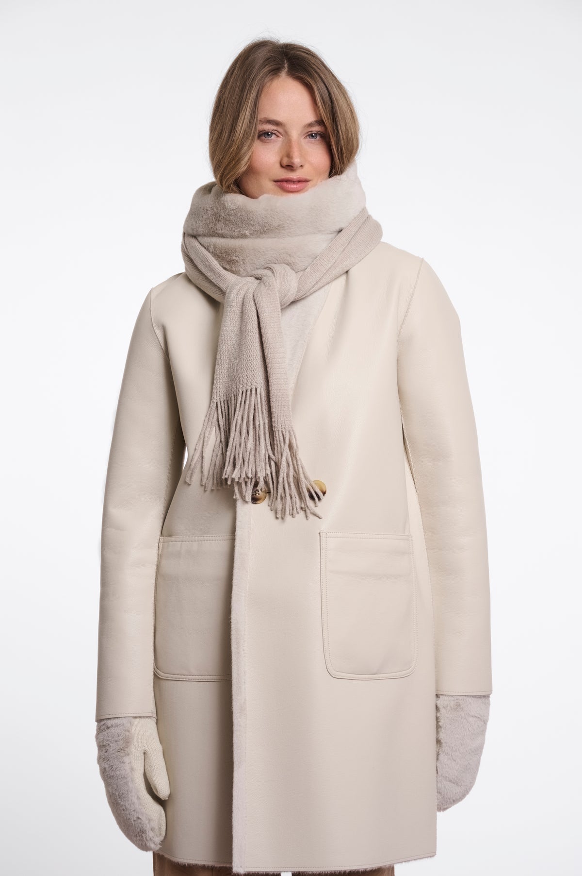 Rino & Pelle Vlien Scarf Birch