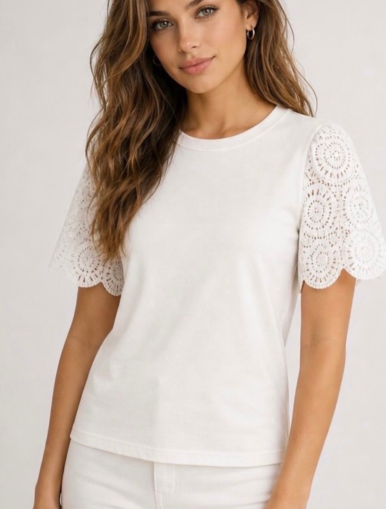 MVD Summer Lace Tee White