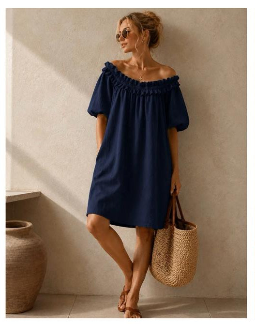 MVD Ibiza Midi Jurk Navy