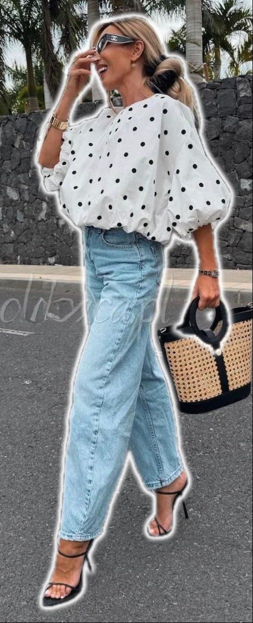 MVD Polka Dotted Blouse