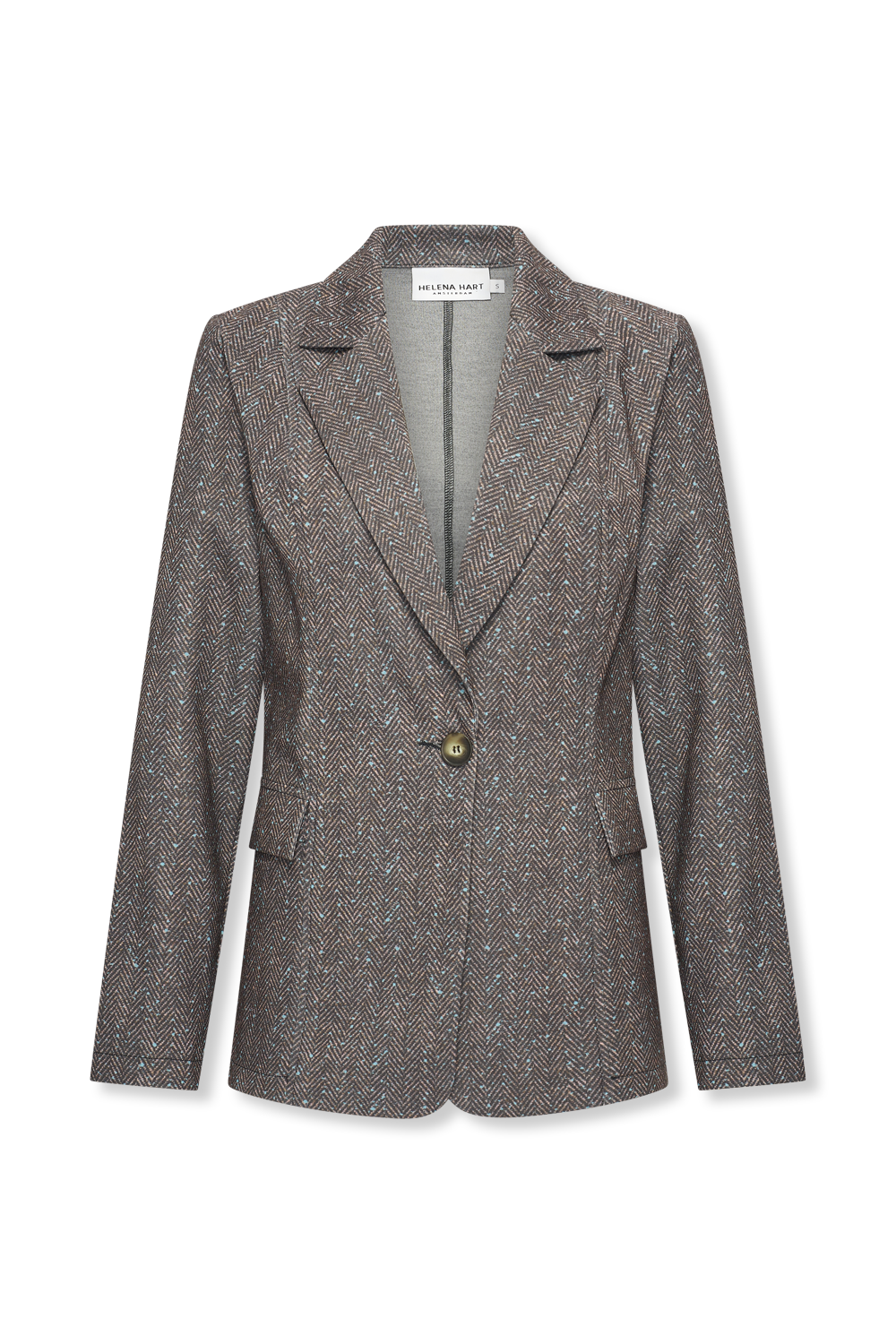 Helena Hart Blazer Ziggy Lano Tweed ice