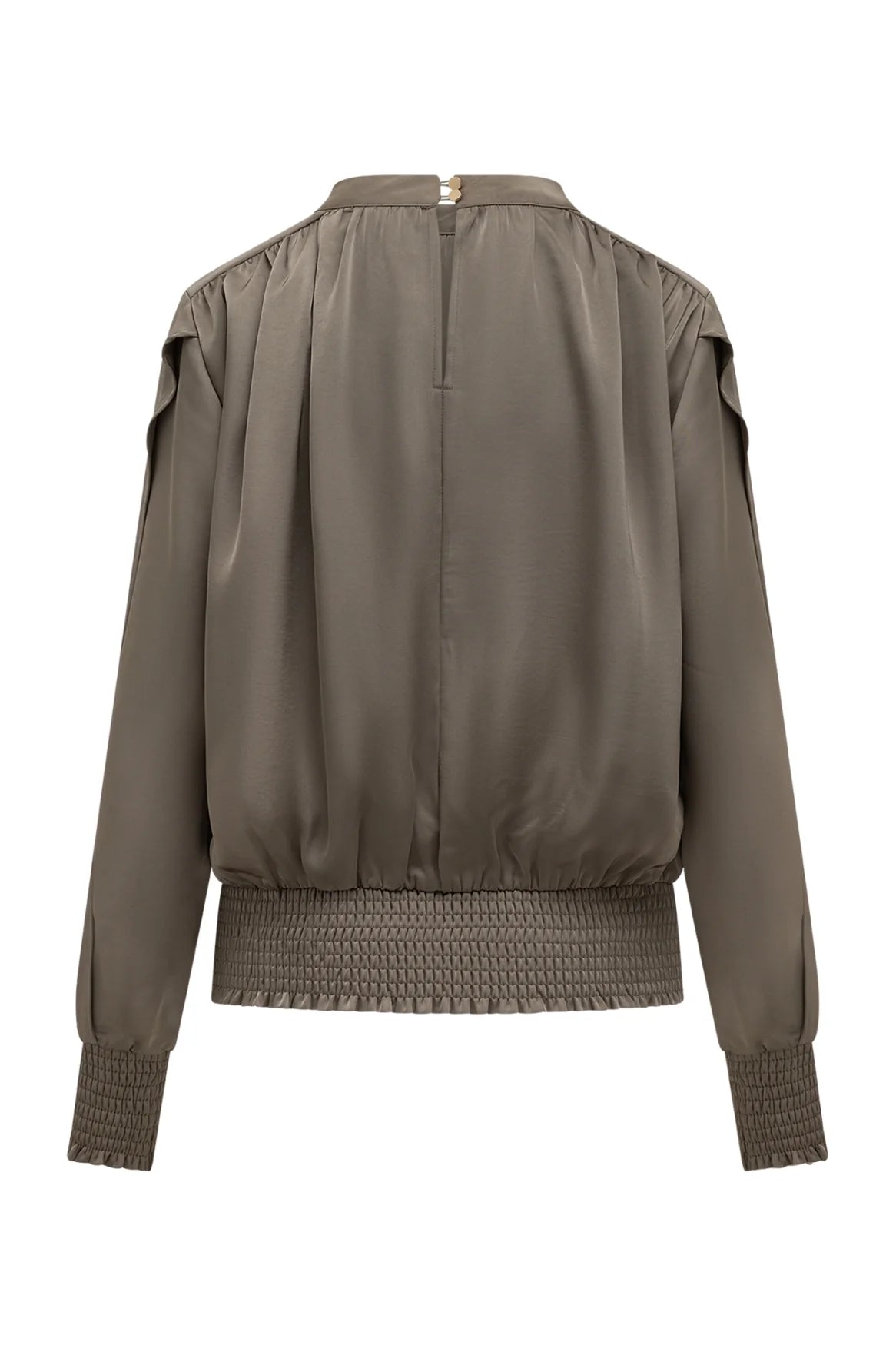 Label Dot Ailey Blouse Taupe