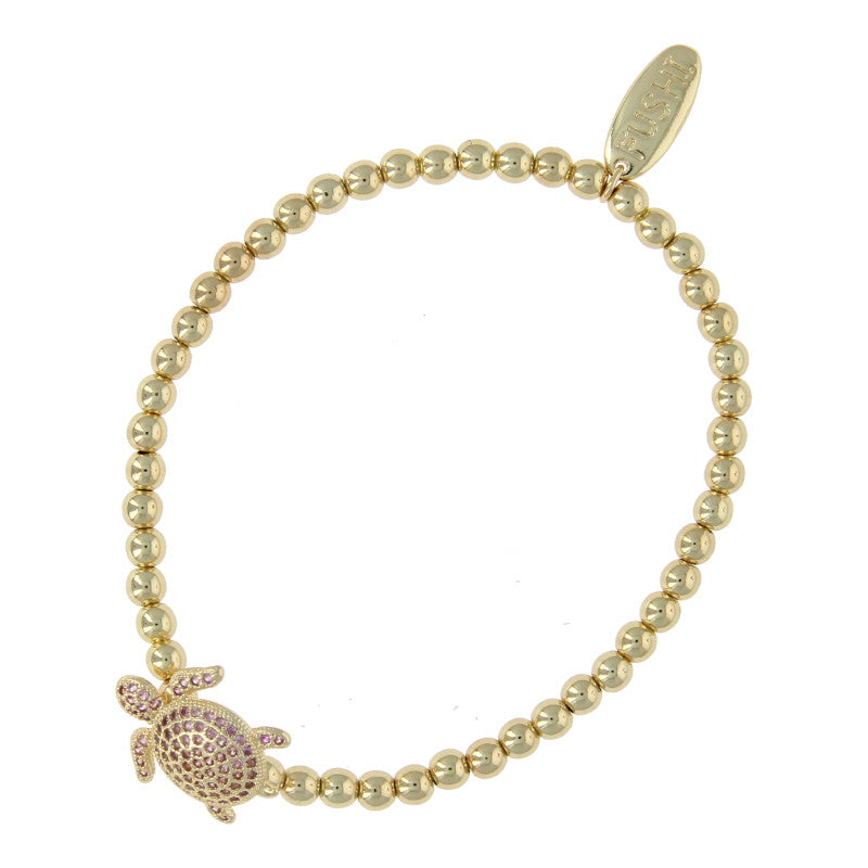 Fushi – Turtle Fuchsia Sparkle Bracelet