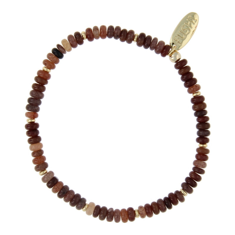 Fushi – Jade & Gold Disc Bracelet