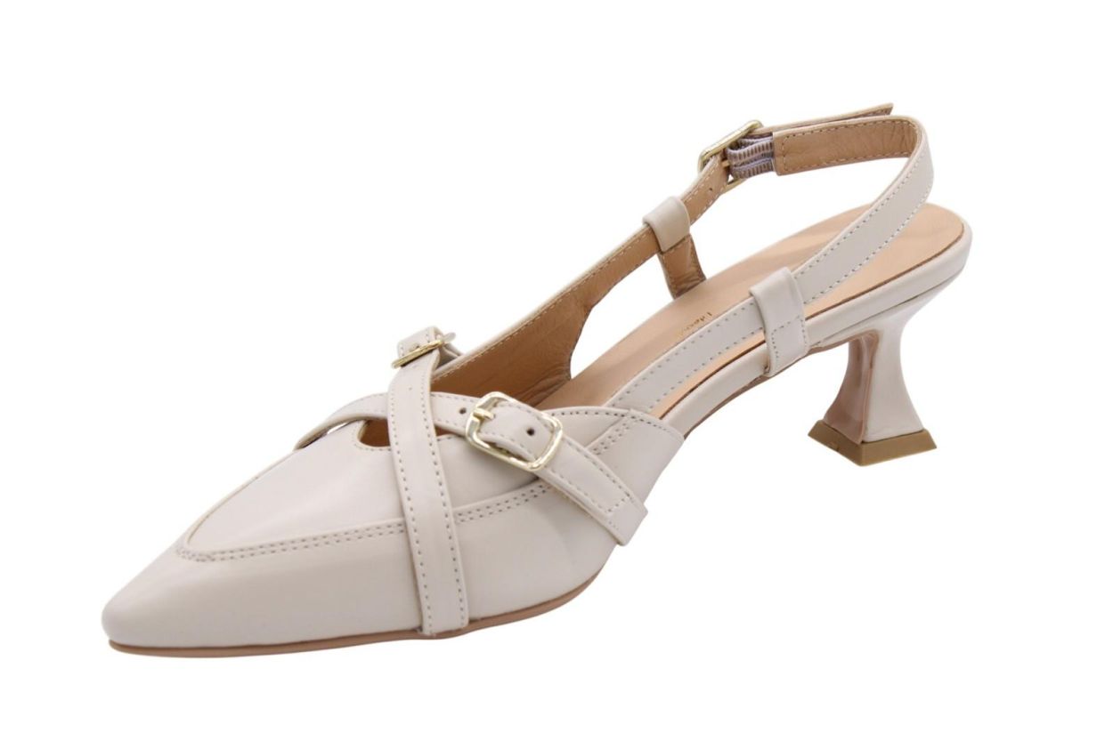 Babouche Joy Slingback Off White