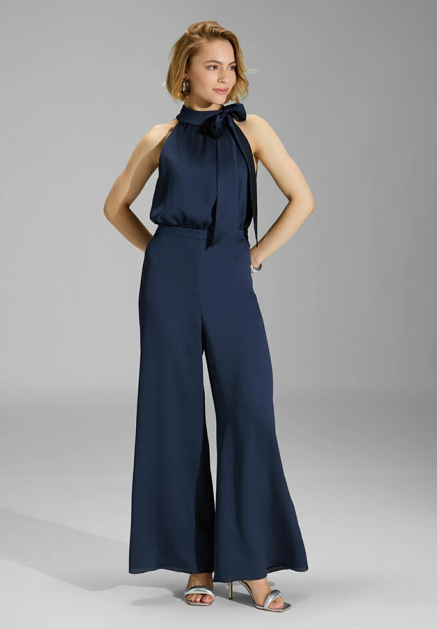 Swing Donkerblauwe Elegante Jumpsuit
