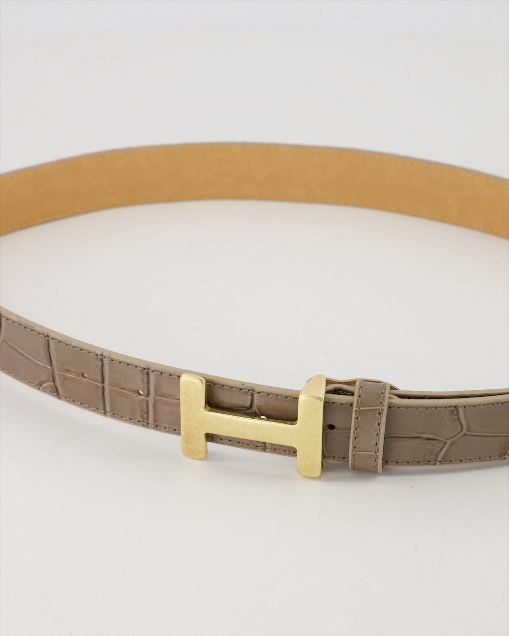 MVD Hera Big Croco Riem Taupe