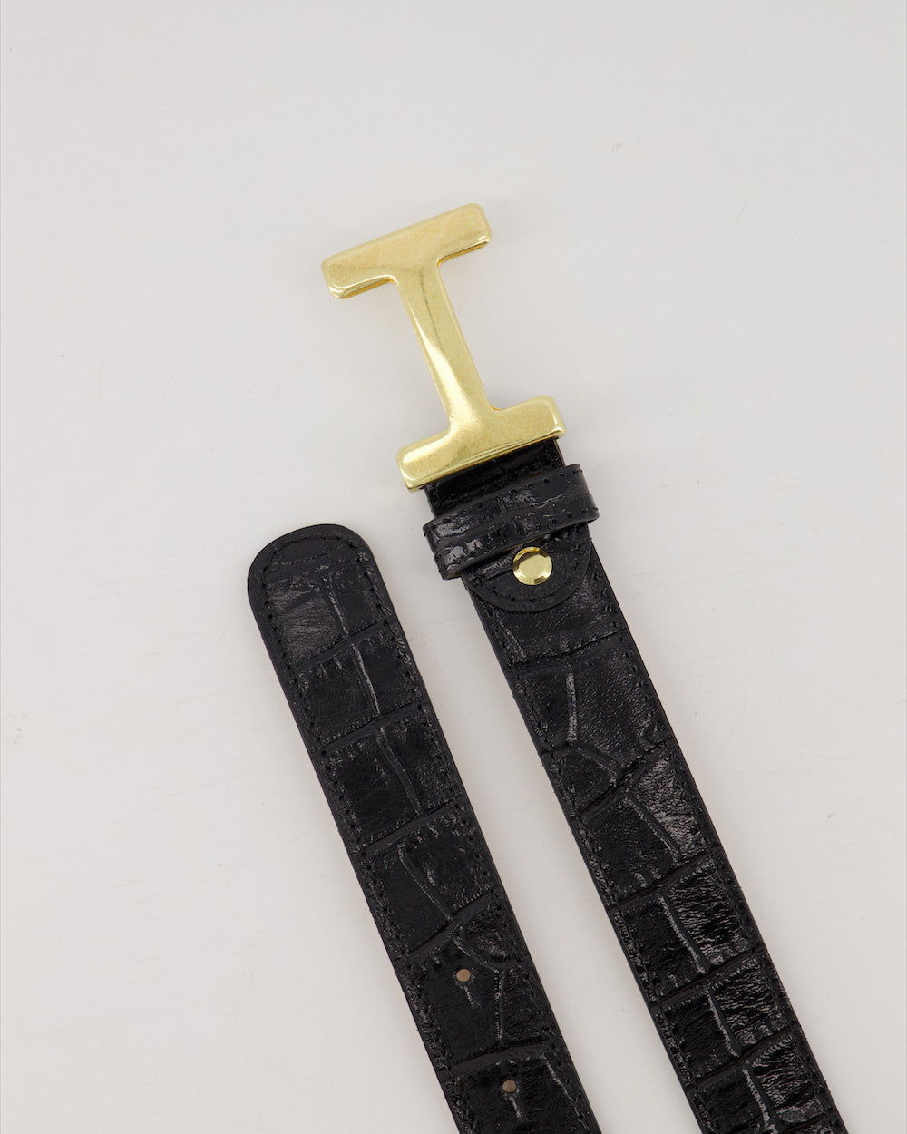 MVD Hera Big Croco Riem Zwart