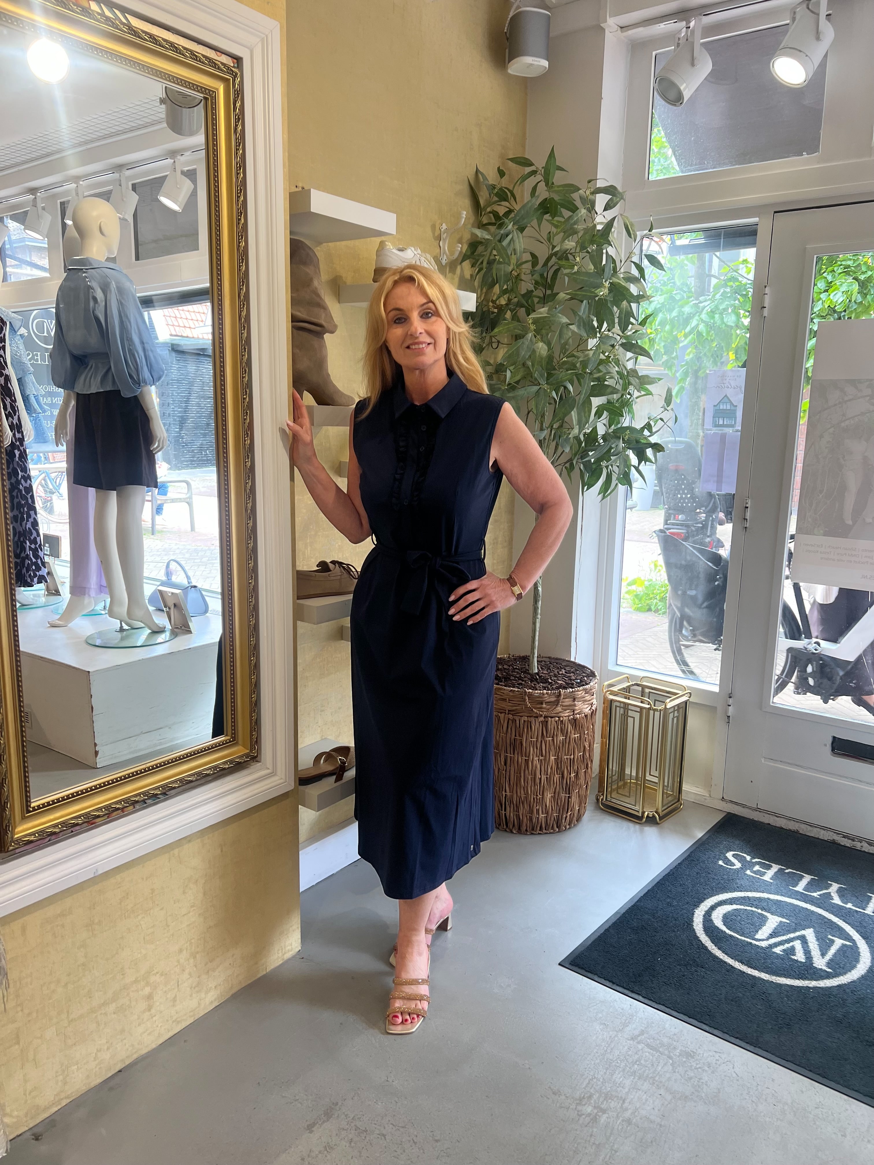 Triple Nine Elodie Jurk Navy