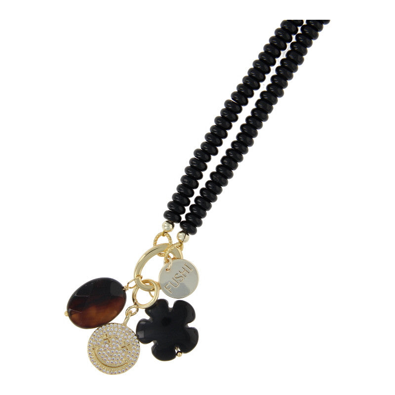 Fushi – Black Charm Necklace