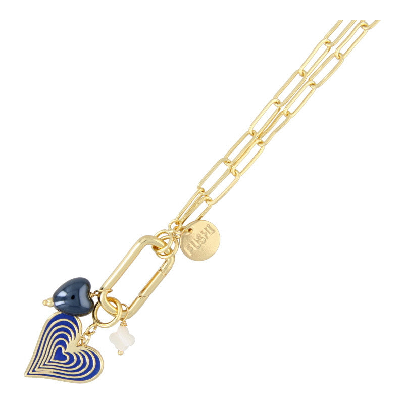 Fushi – Blue Charm Chain Necklace