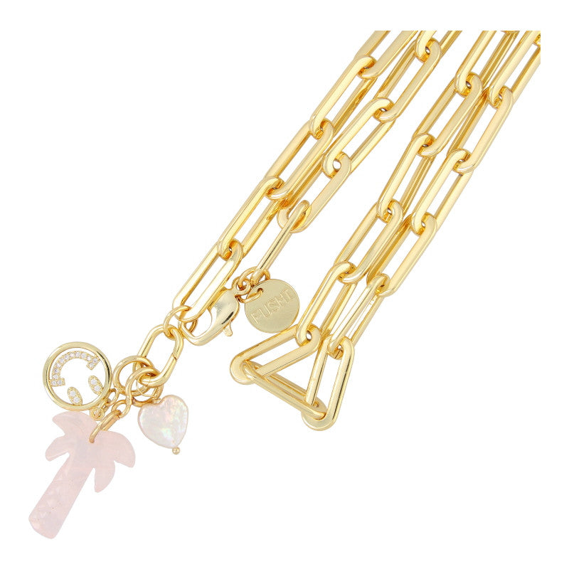 Fushi – Pink Charm Chain Necklace