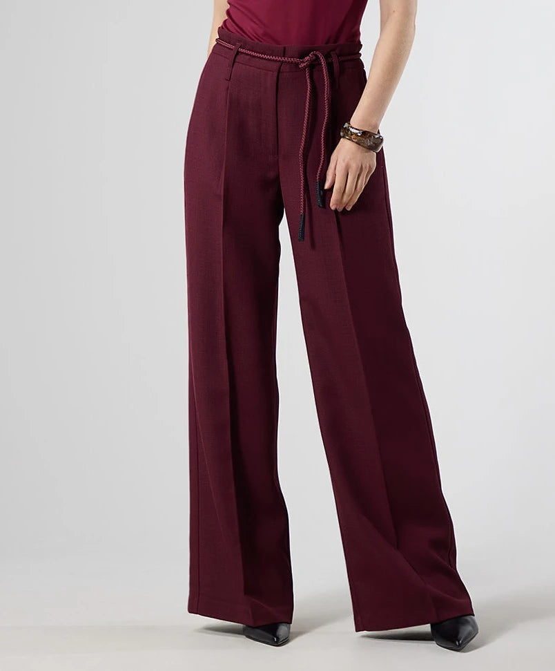 Label Dot Rosan Pantalon Burgundy