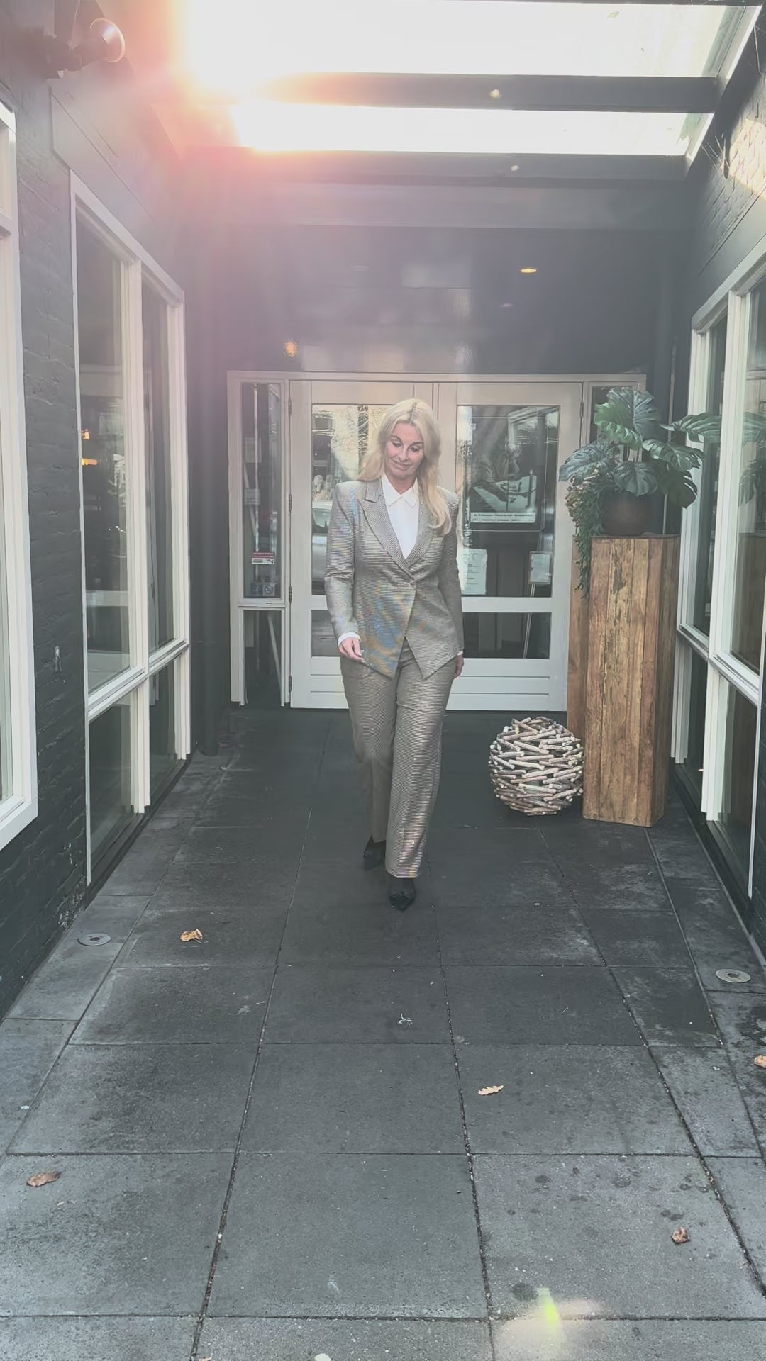 Rinascimento Tweed & Pailletten Pantalon