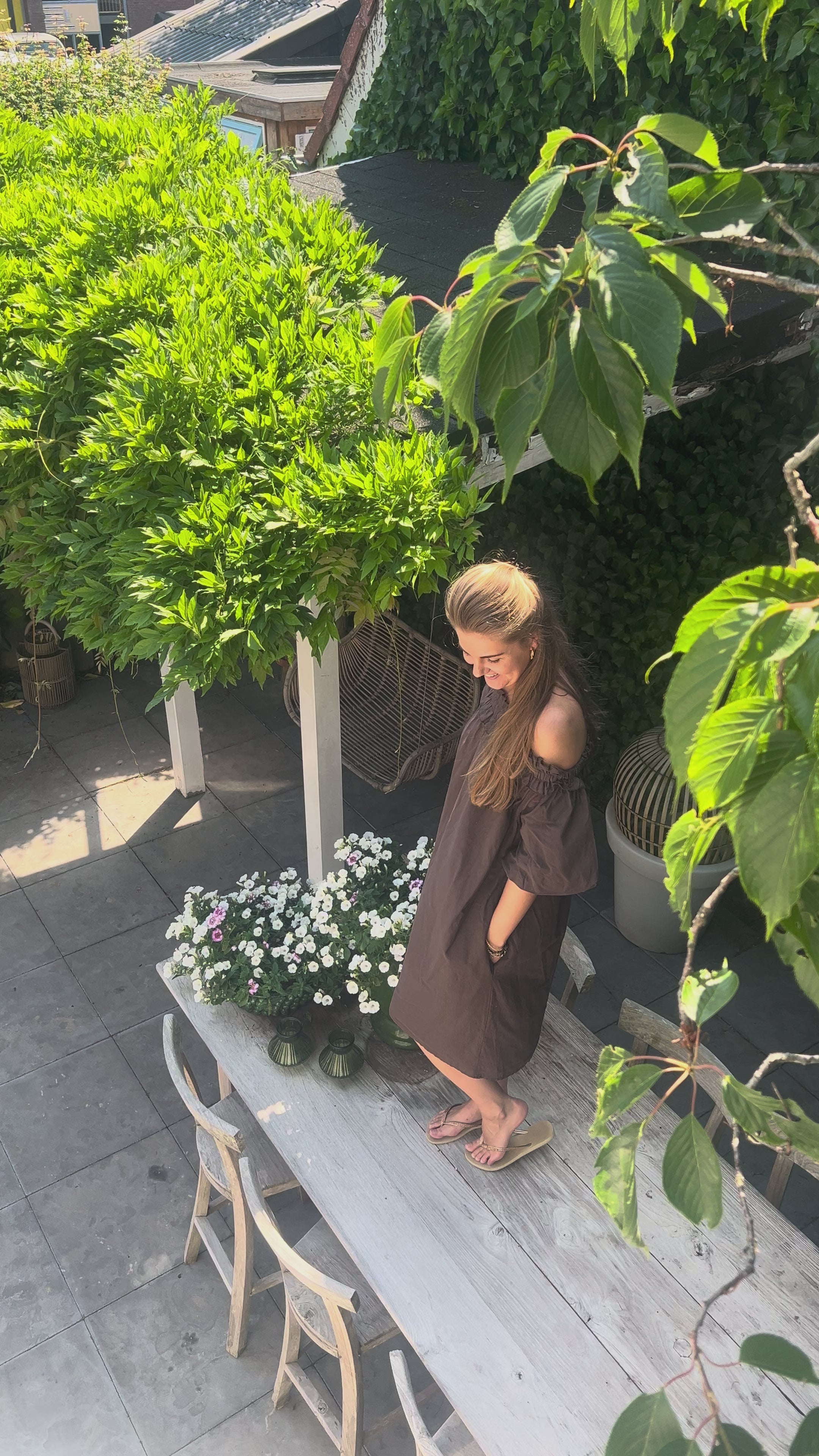 MVD Ibiza Midi Jurk Brown