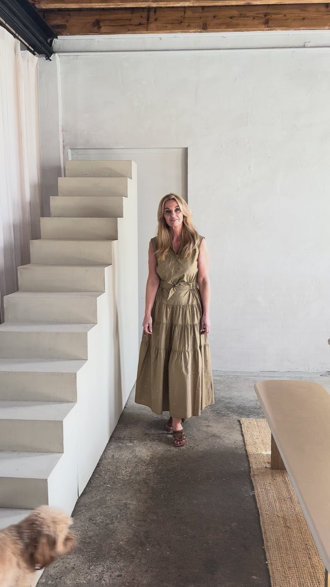 Accentil Robin Dress Sand Sparkle