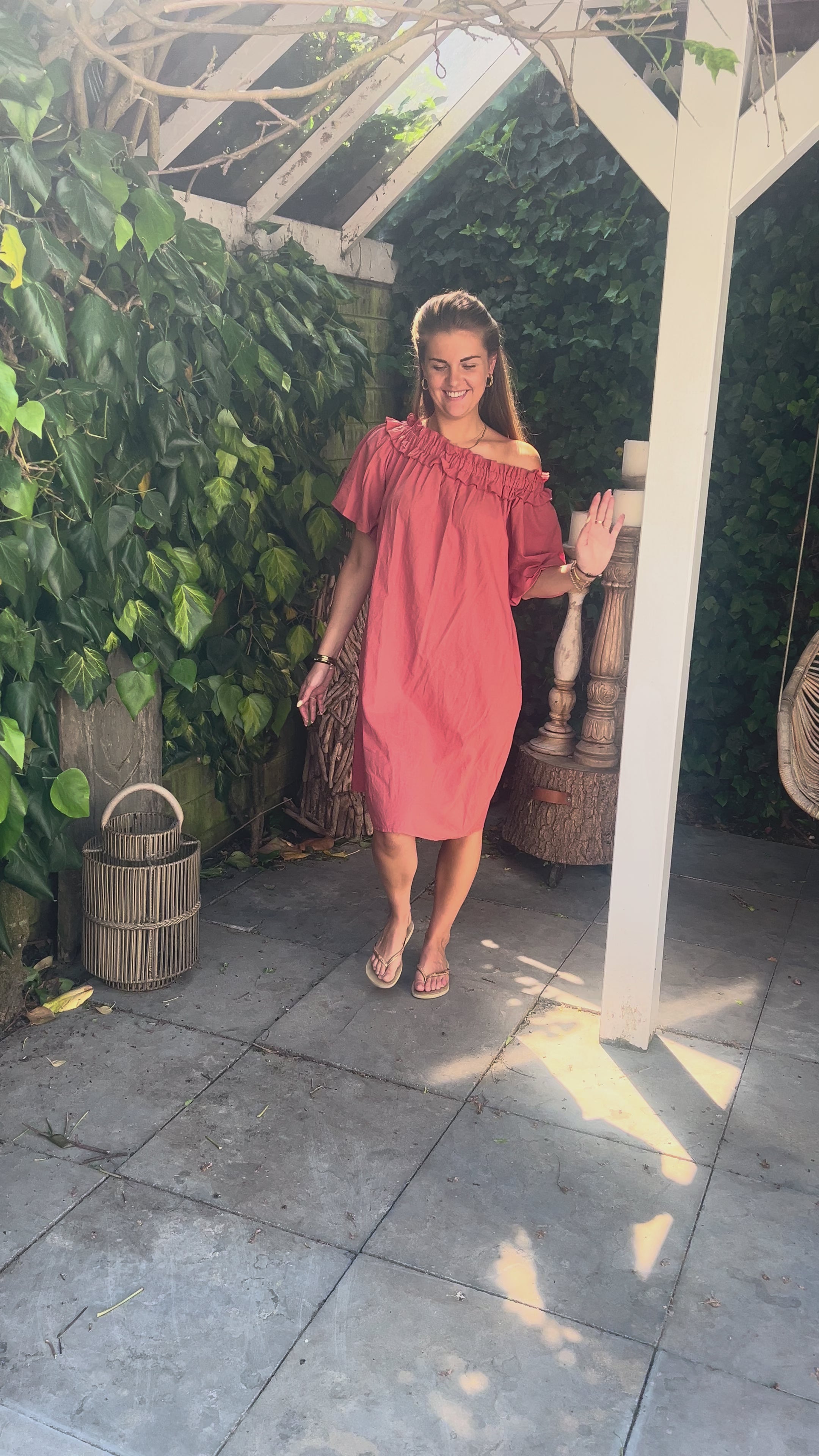 MVD Ibiza Midi Jurk Terra