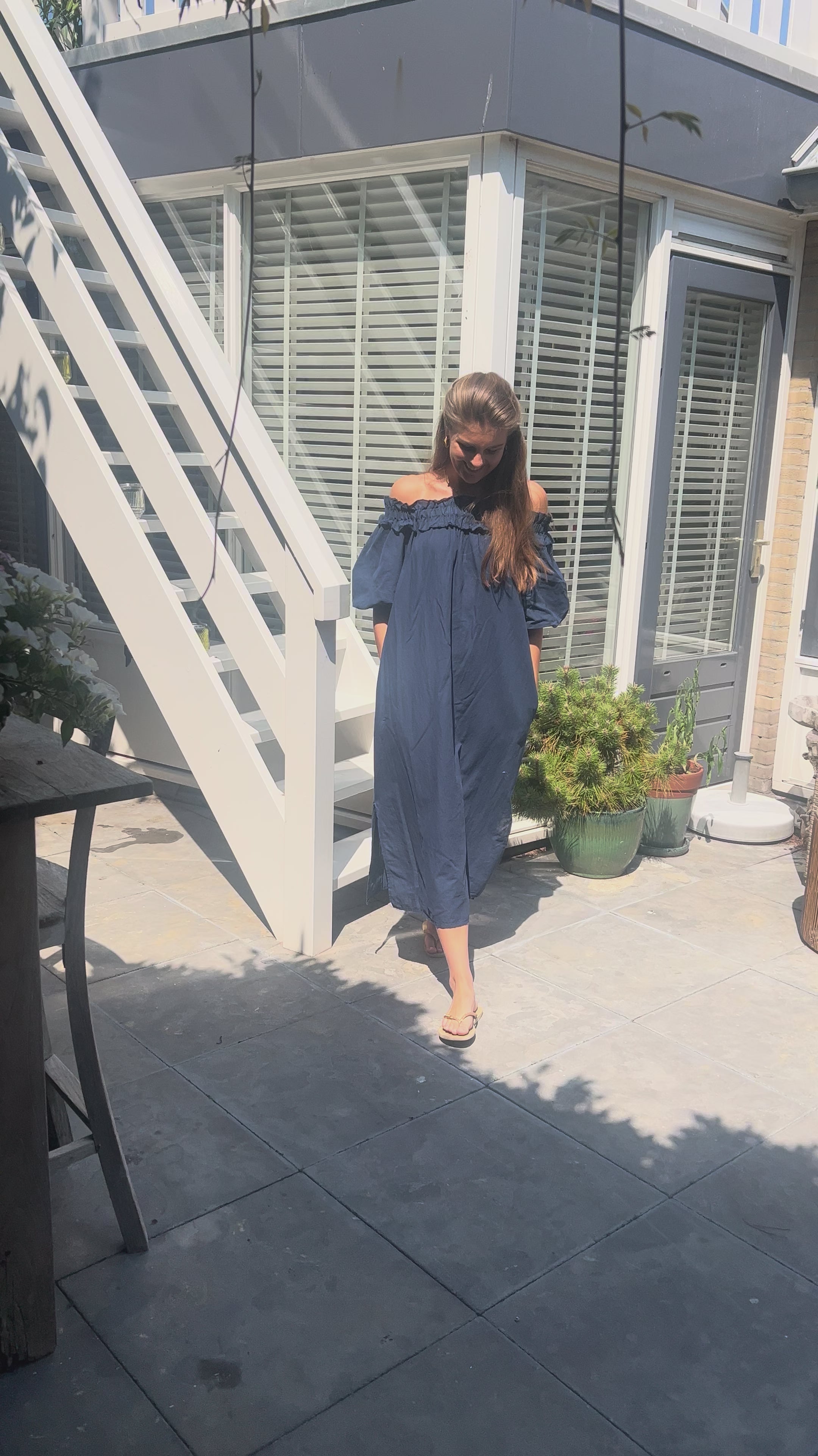 MVD Ibiza Maxi Jurk Navy