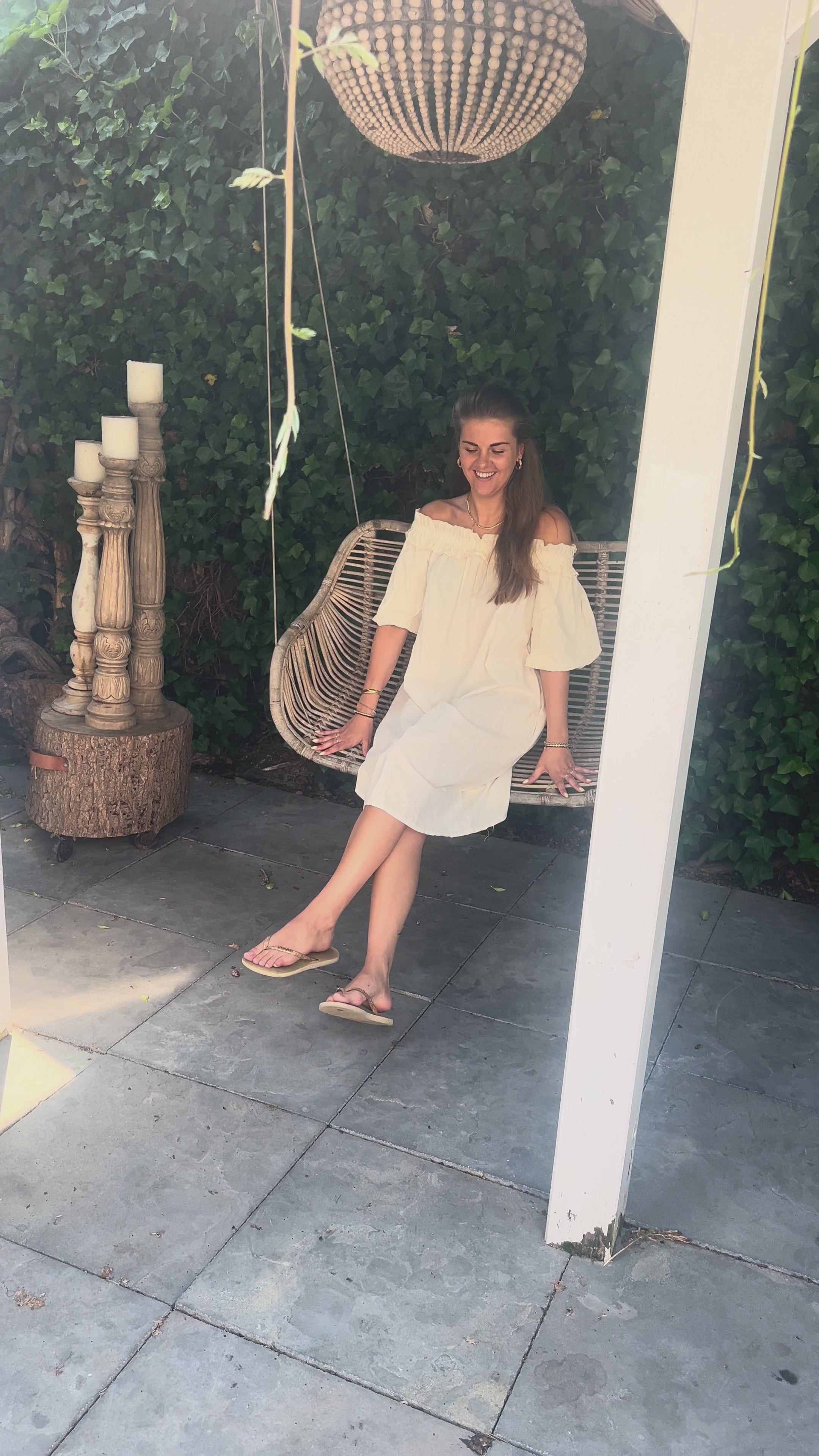 MVD Ibiza Midi Jurk Beige