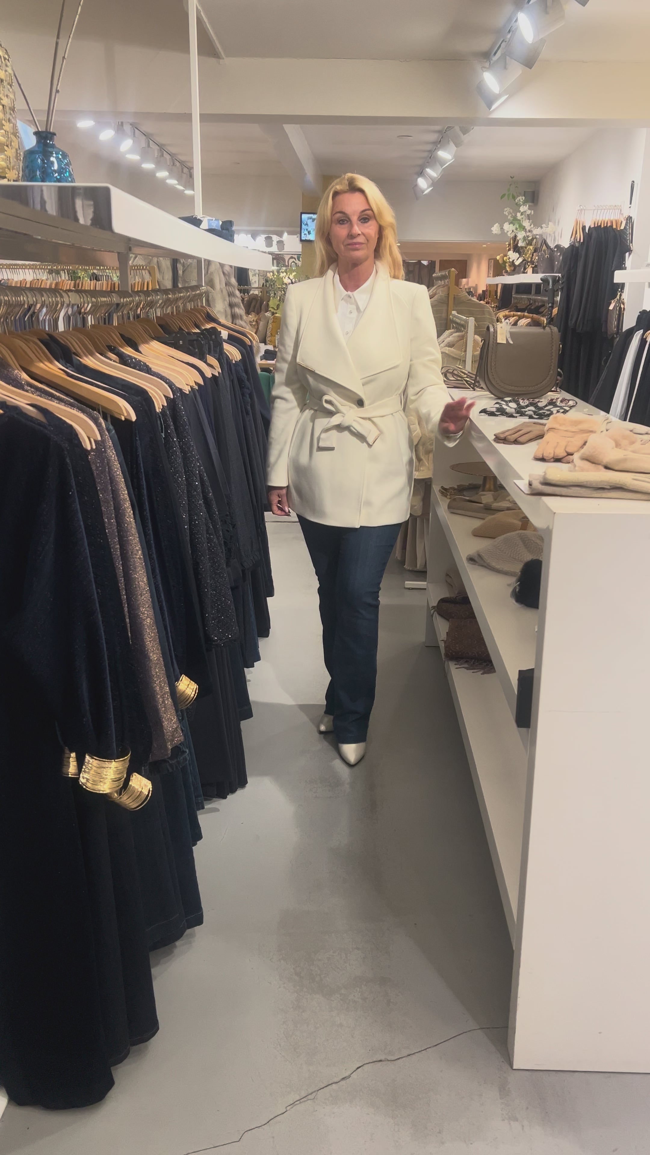 Ted Baker Rosses coat ivory