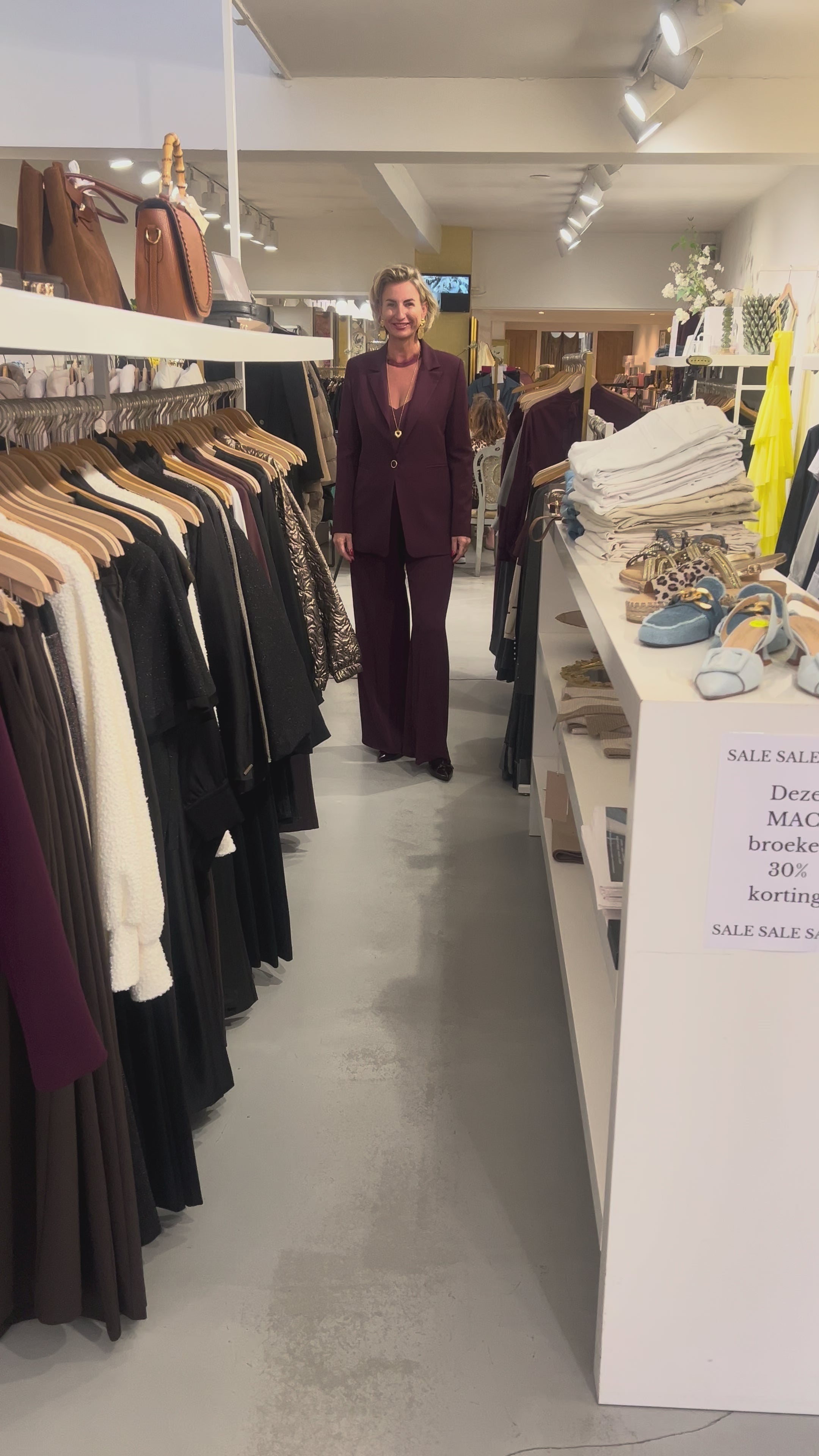 Rinascimento Straight Leg broek bordeaux