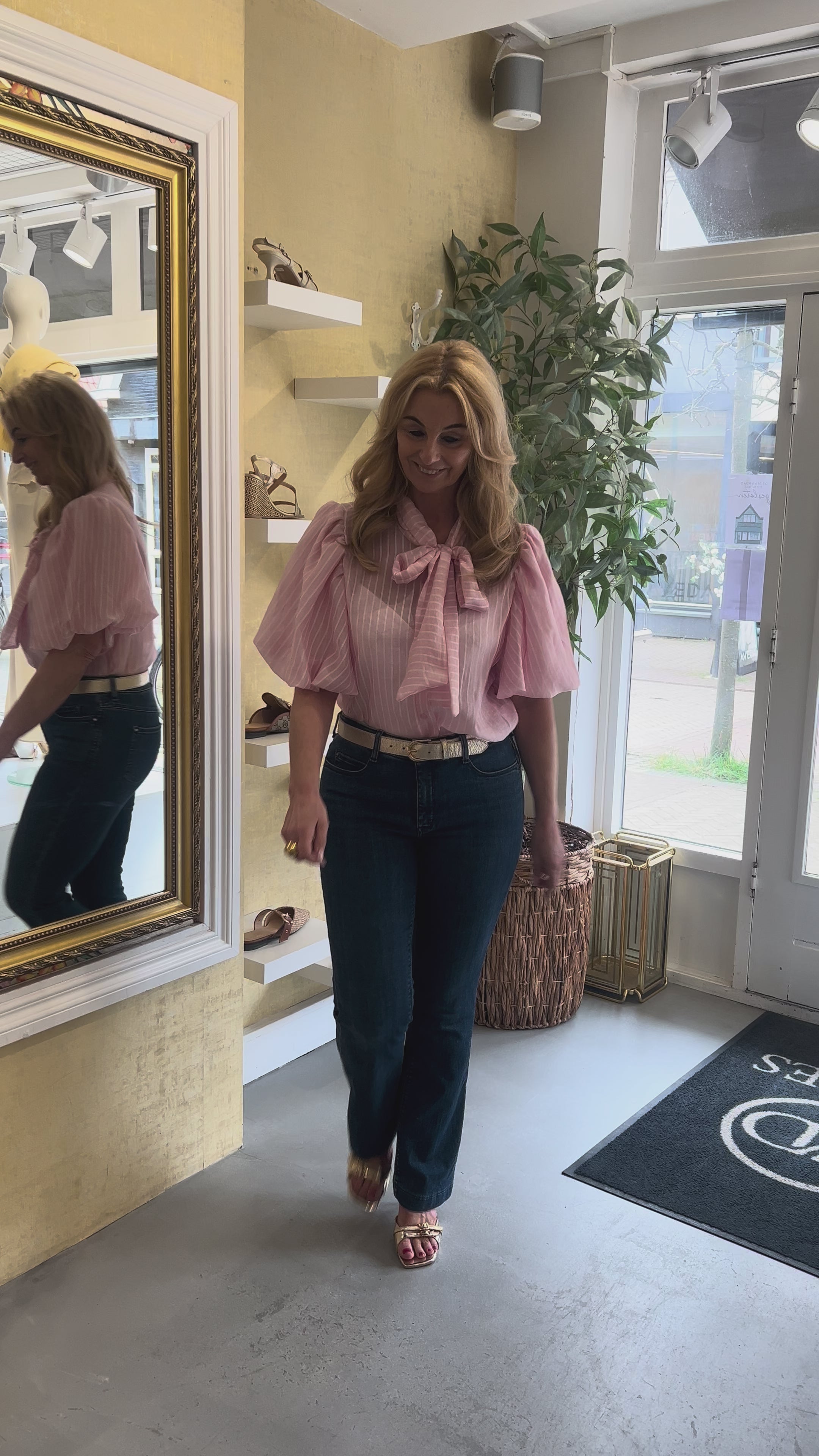 MVD Soft Bow Blouse Pink