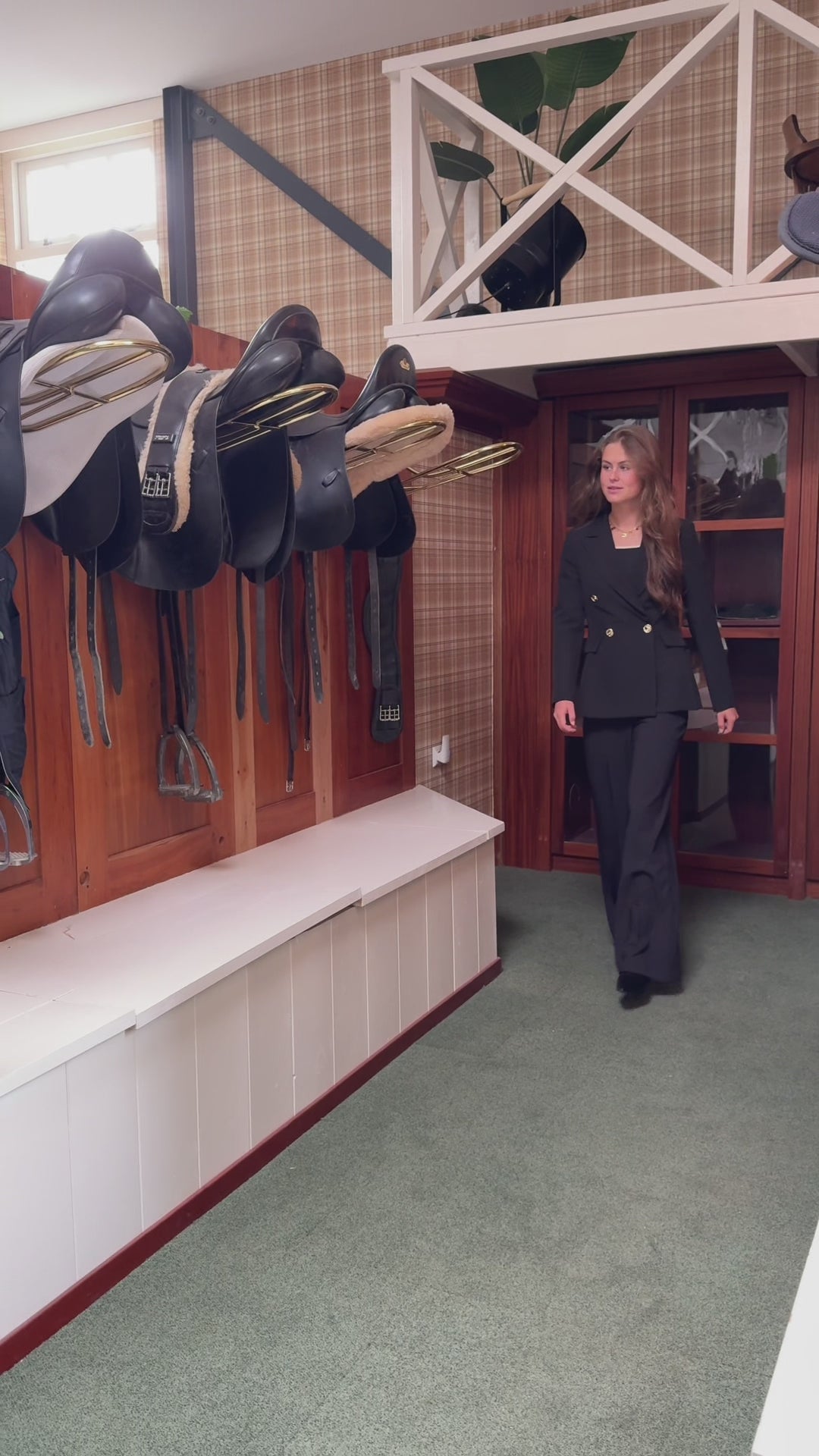 Rinascimento Double-Breasted Blazer zwart