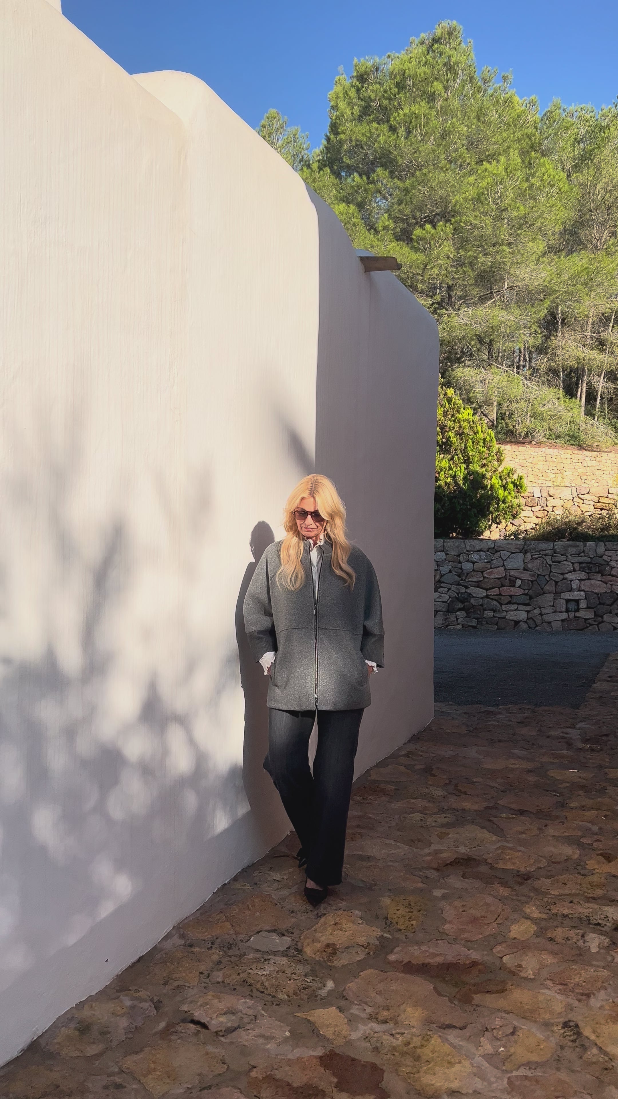 Access Oversized Jas met 3/4 Mouwen grijs