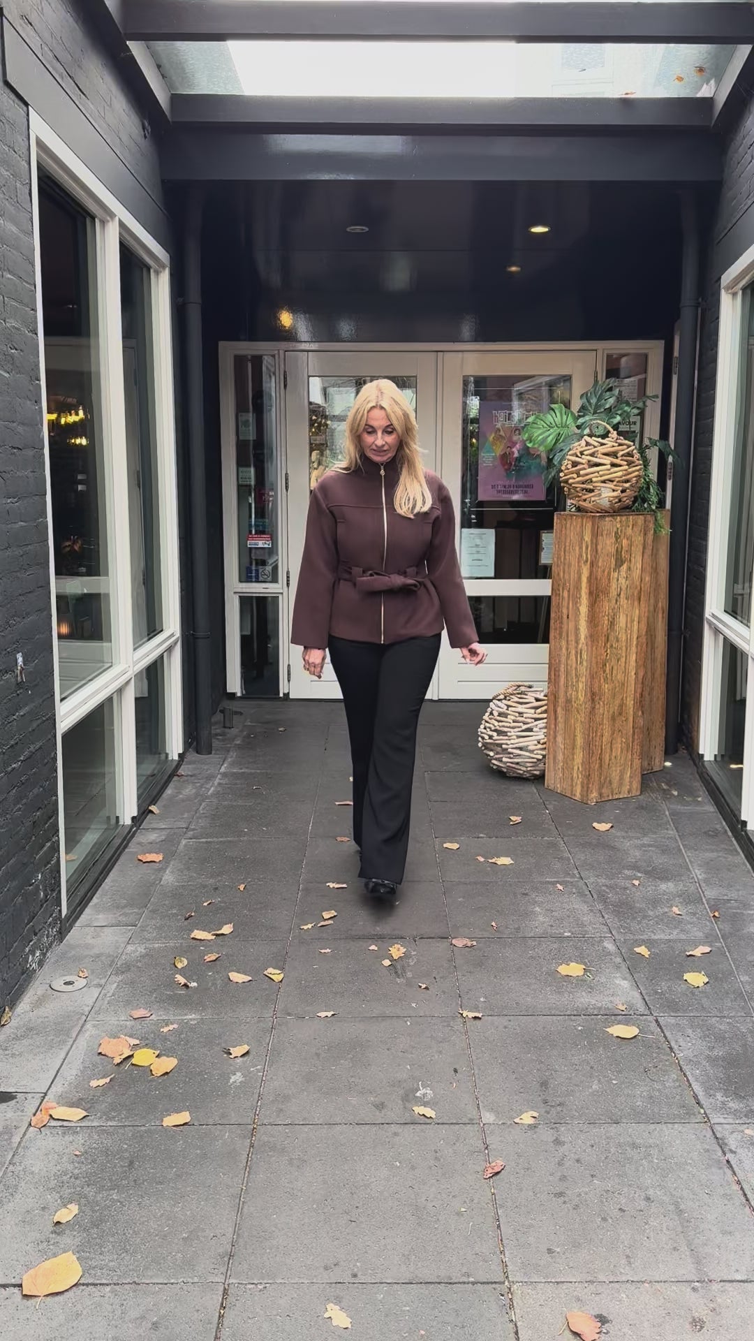 Rinascimento Jas met ceintuur bruin