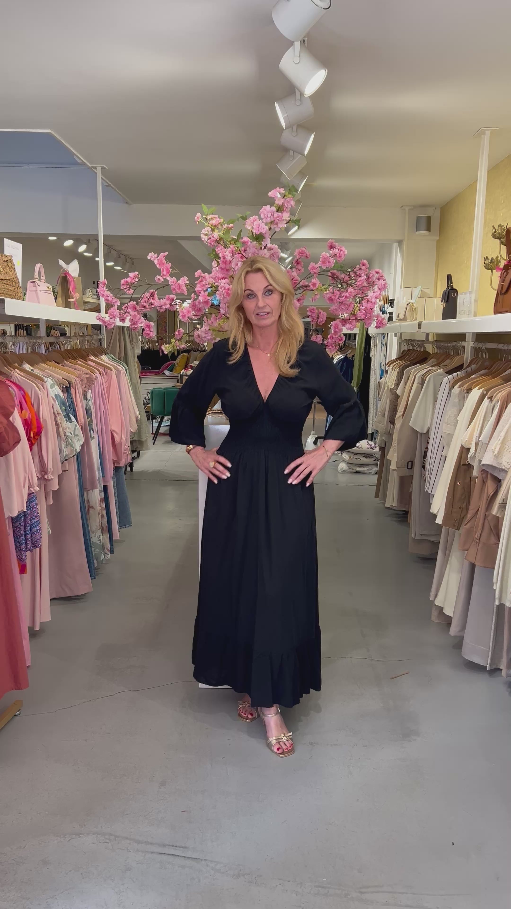 MVD Bella Maxi Jurk Zwart
